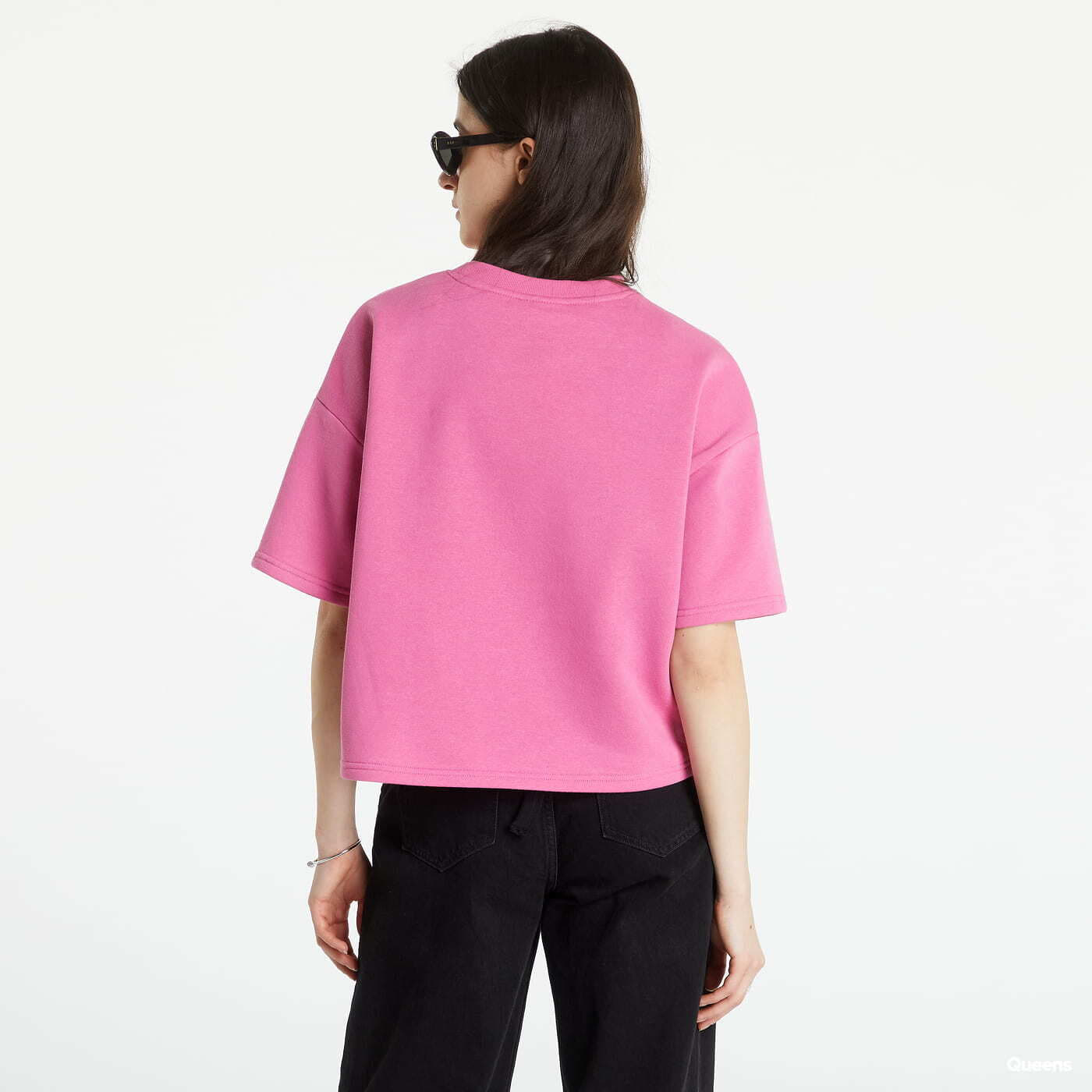 Hoodies en truien Noisy May Short Sleeved Sweatshirt Pink
