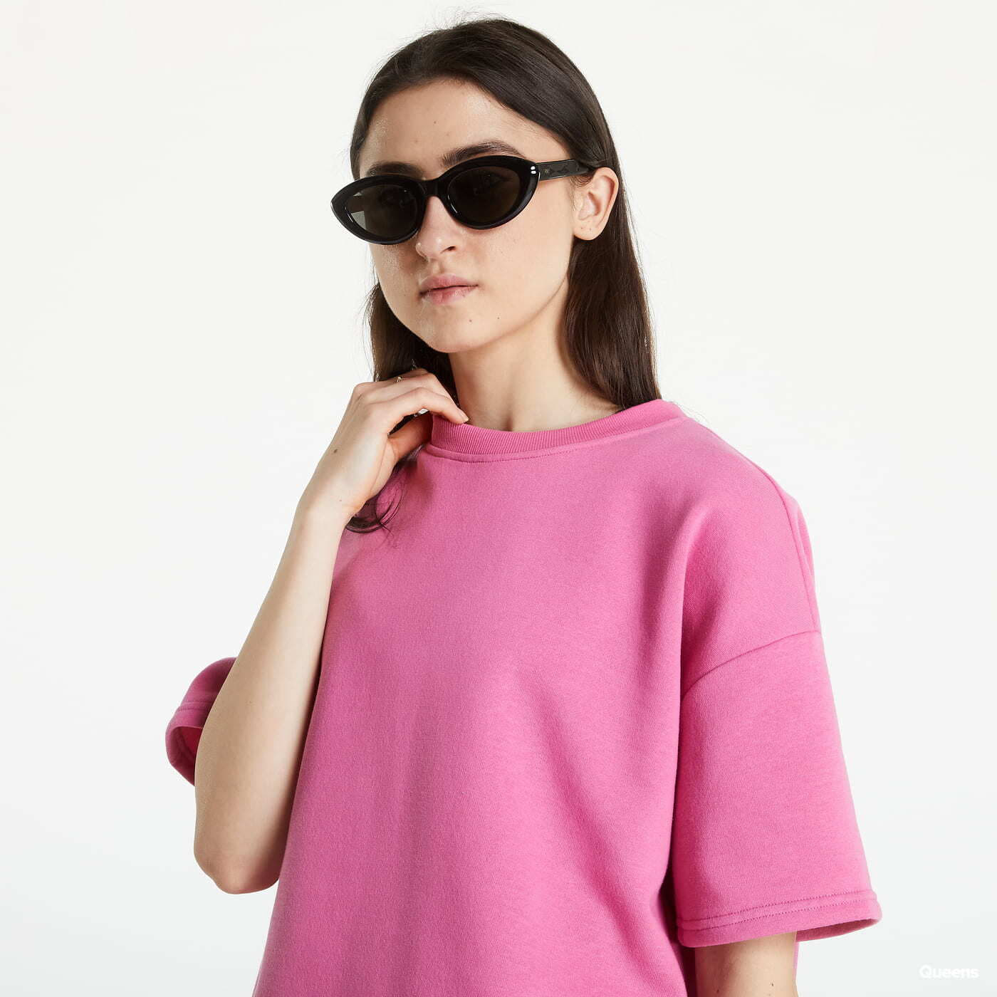 Hoodies en truien Noisy May Short Sleeved Sweatshirt Pink