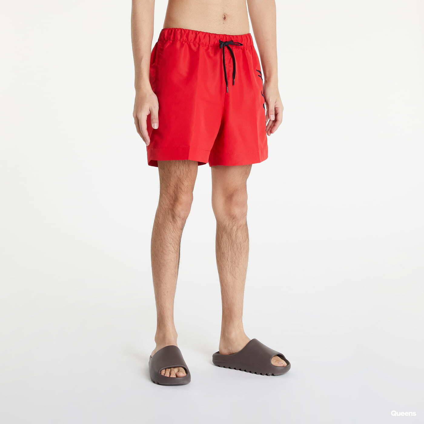 Badeanzüge Tommy Hilfiger Mid Length Signature Logo Swim Shorts Red