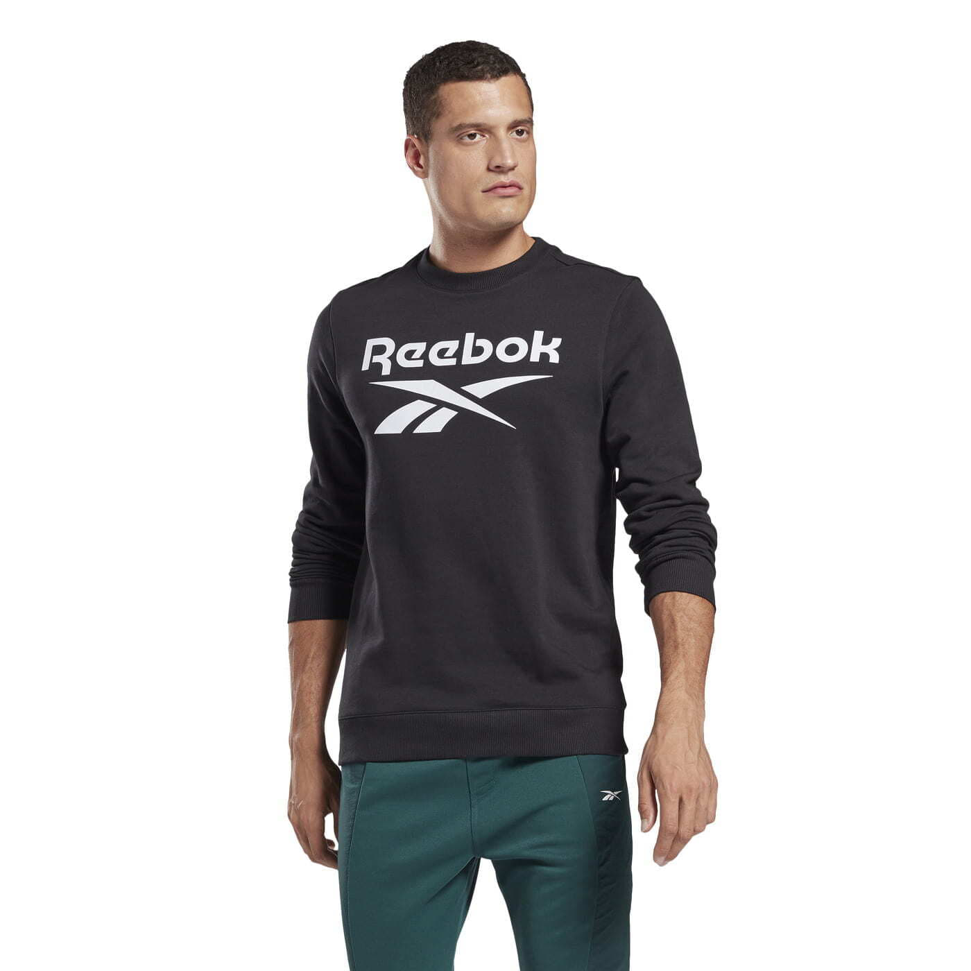 Sweatshirts Reebok Identity Big Logo Crew Black