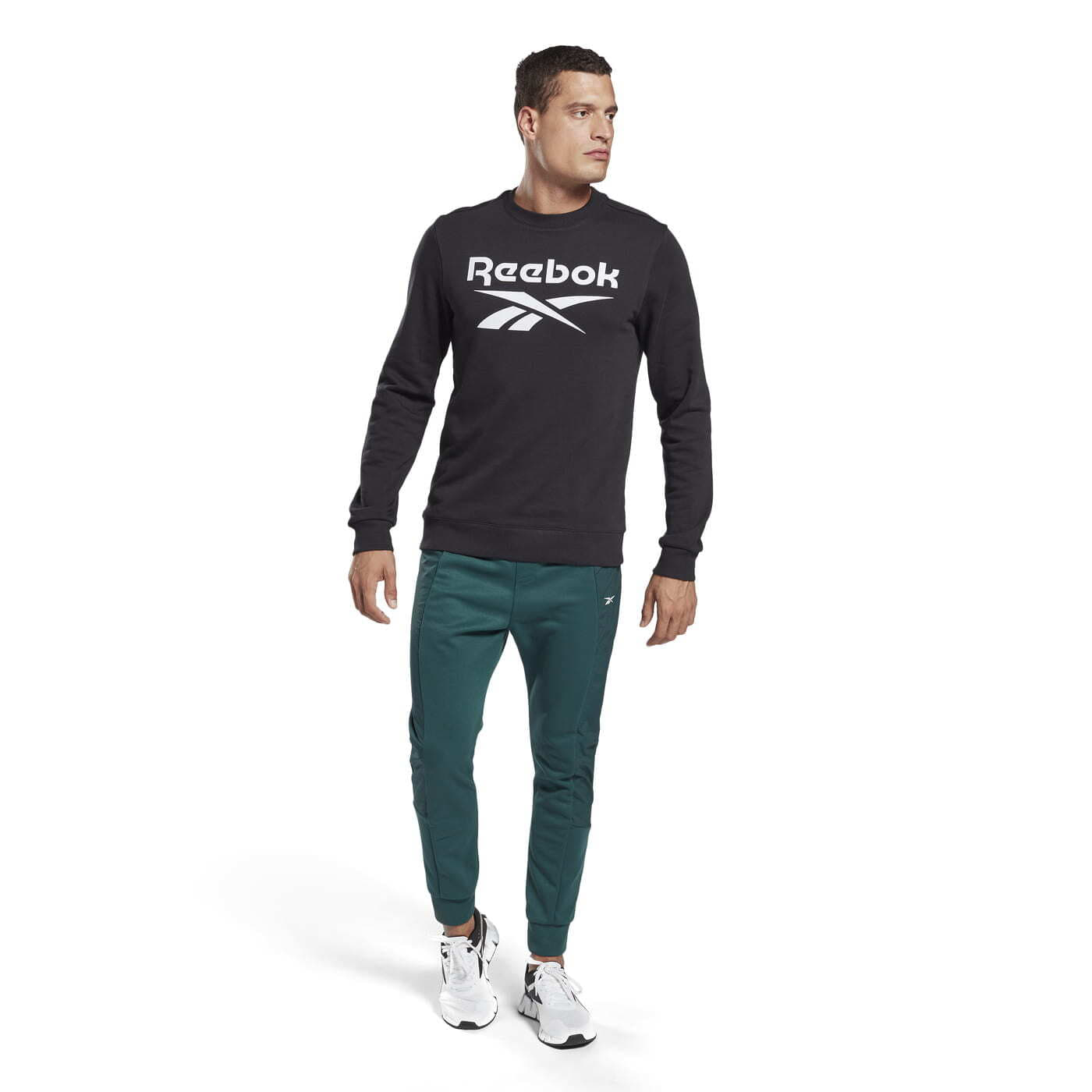 Sweatshirts Reebok Identity Big Logo Crew Black