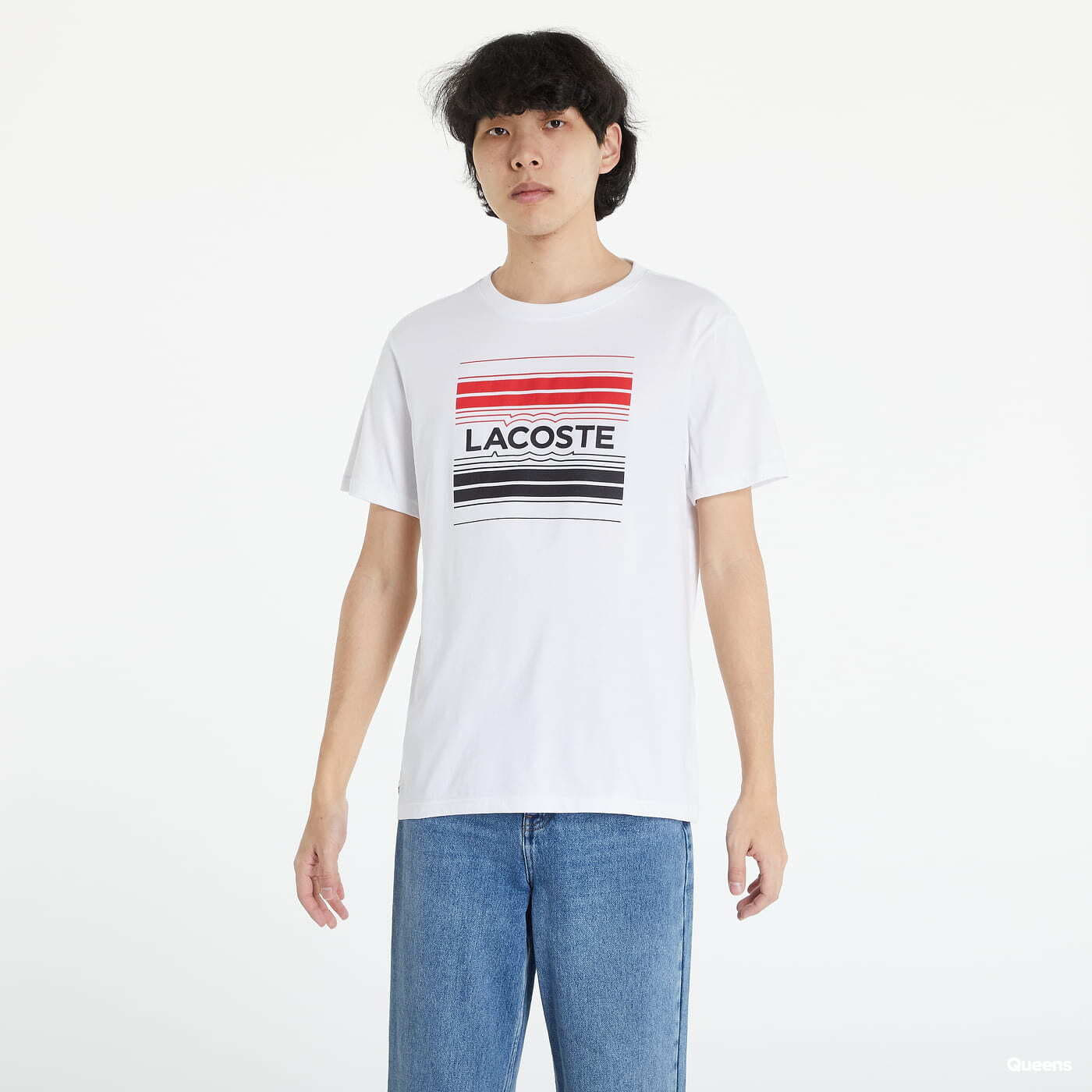 T-krekli LACOSTE SPORT Stylized Logo White