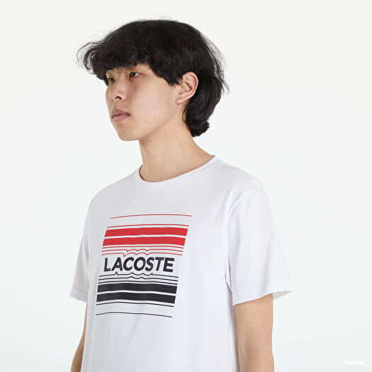 T Shirts LACOSTE SPORT Stylized Logo White Queens