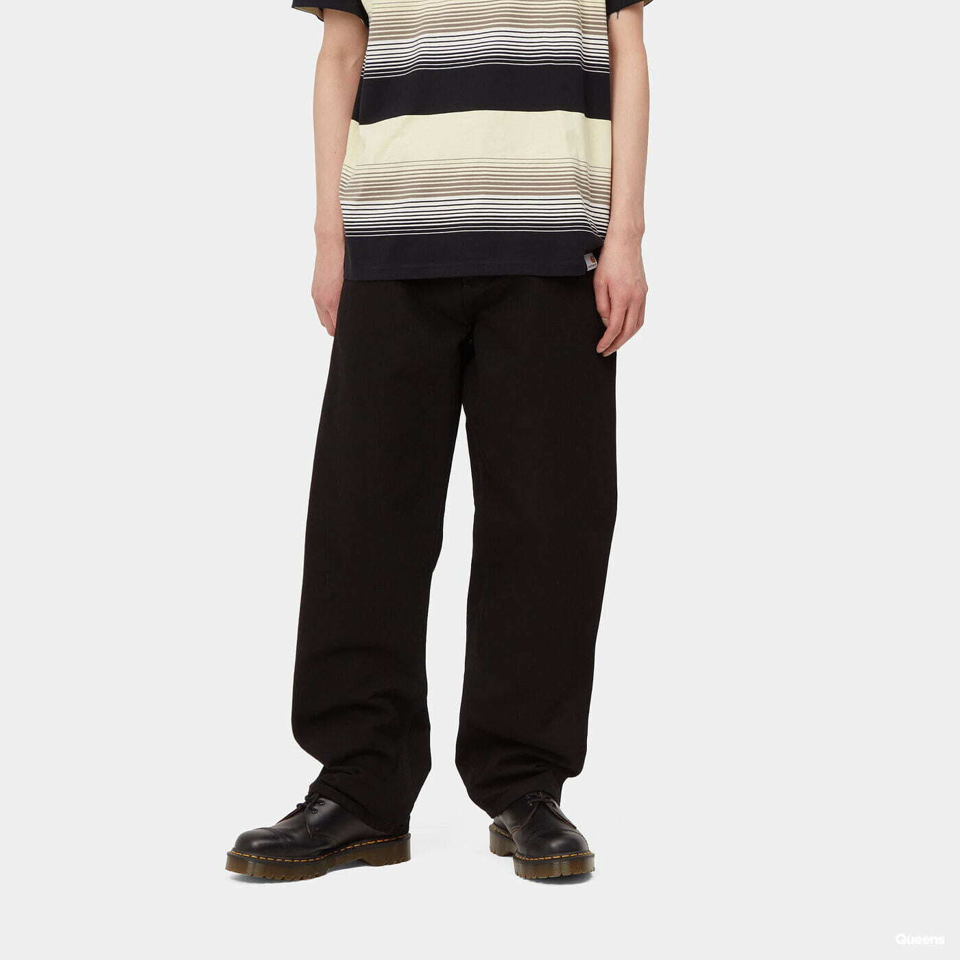 Džíny a kalhoty Carhartt WIP Single Knee Pant černé