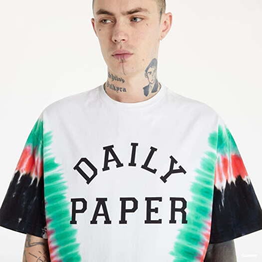 T-shirts Daily Paper Mocta SS T-shirt Tie Dye White