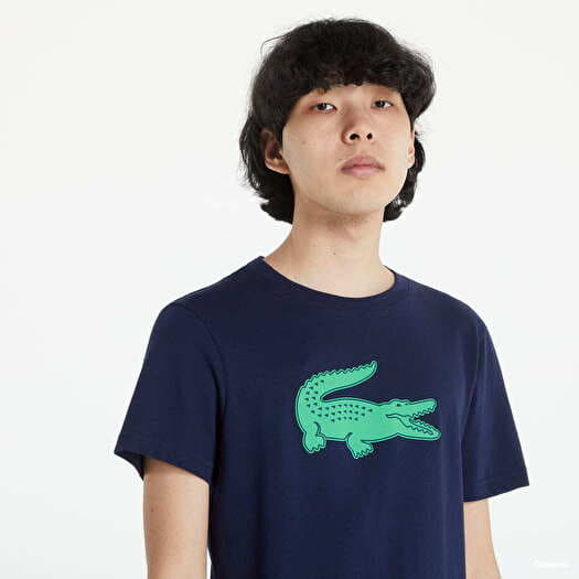 læber Klappe Forenkle T-shirts LACOSTE Sport 3D Print Crocodile Navy | Queens