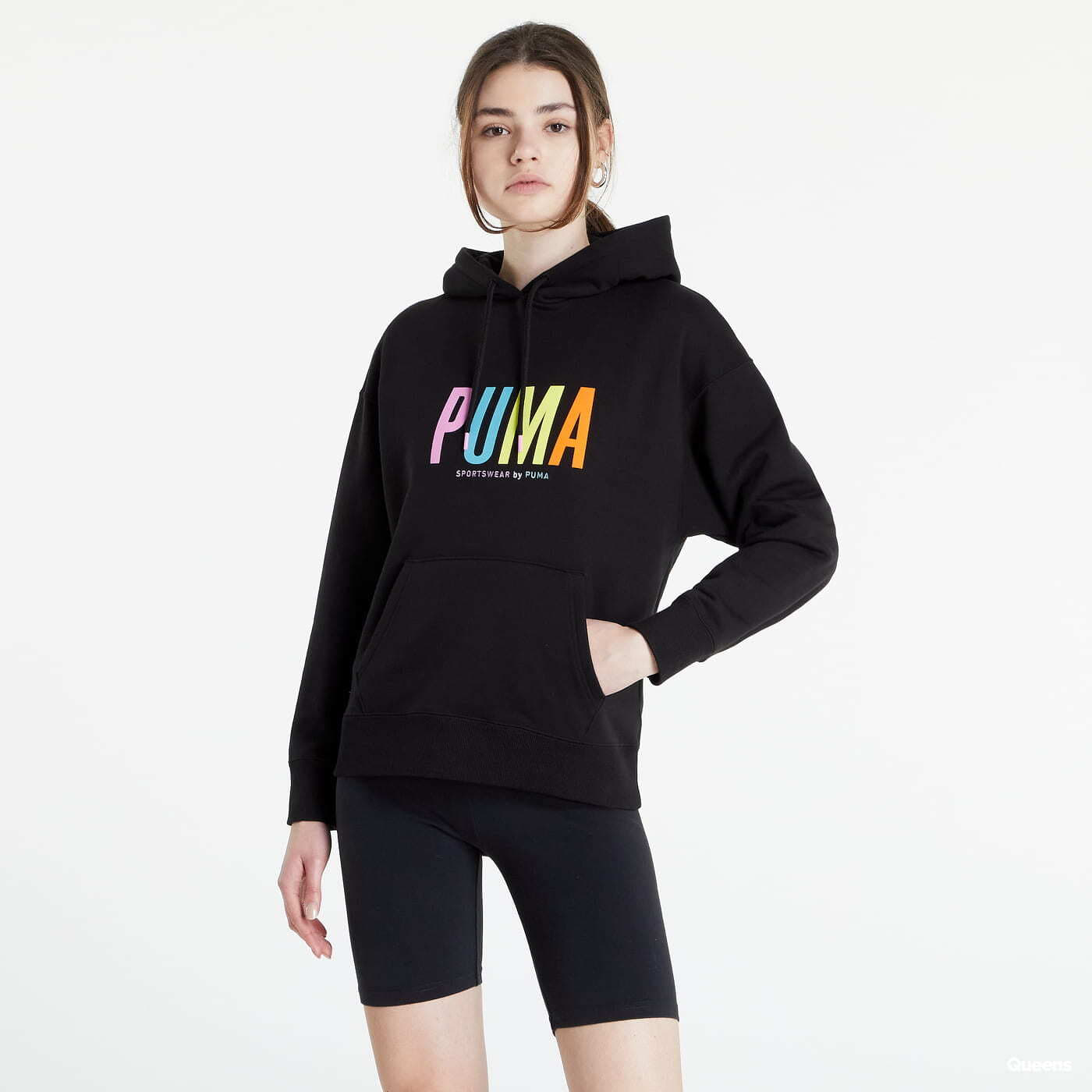 Sweatjacken und Sweatshirts Puma SWxP Graphic Hoddie Black