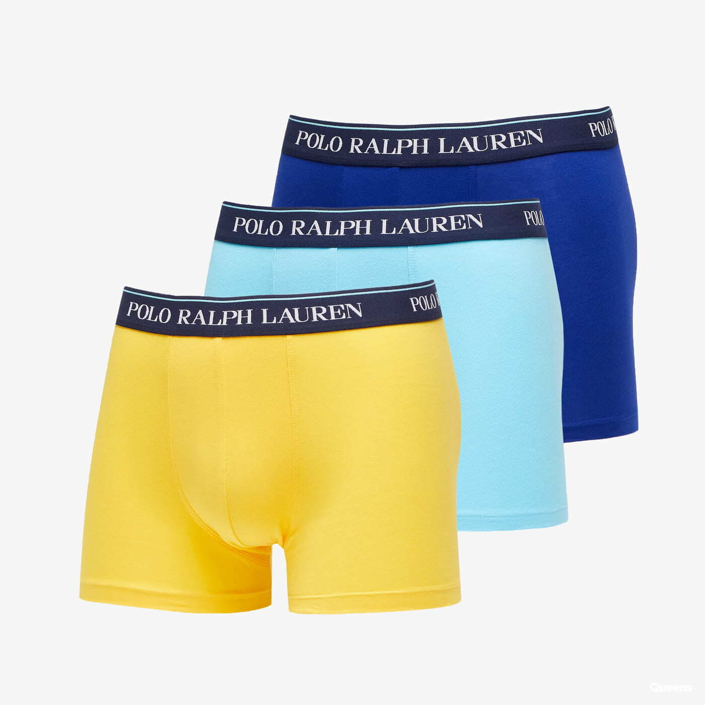 Boxerky Polo Ralph Lauren Stretch Cotton Boxer 3-Pack Blue/ Yellow/ Turquoise