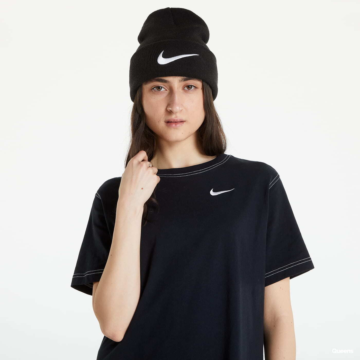 Women's nike sportswear swoosh dress deals