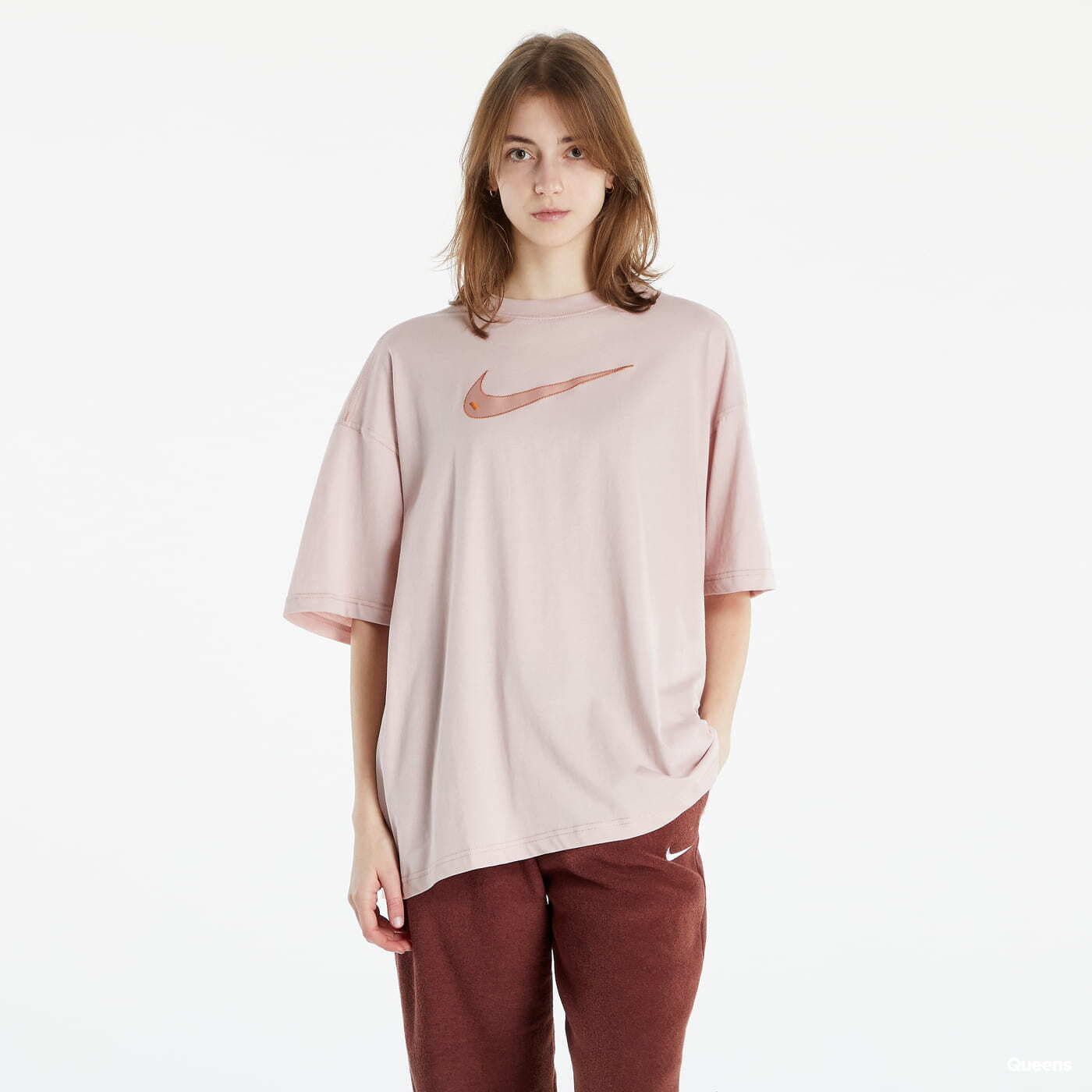 T shirts Nike Swoosh W T shirt Pink Queens