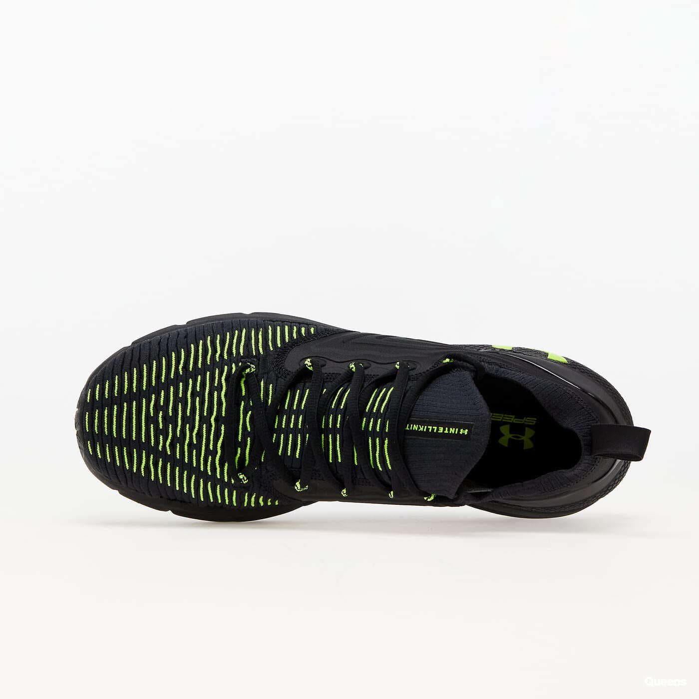 Green and black under armour shoes top