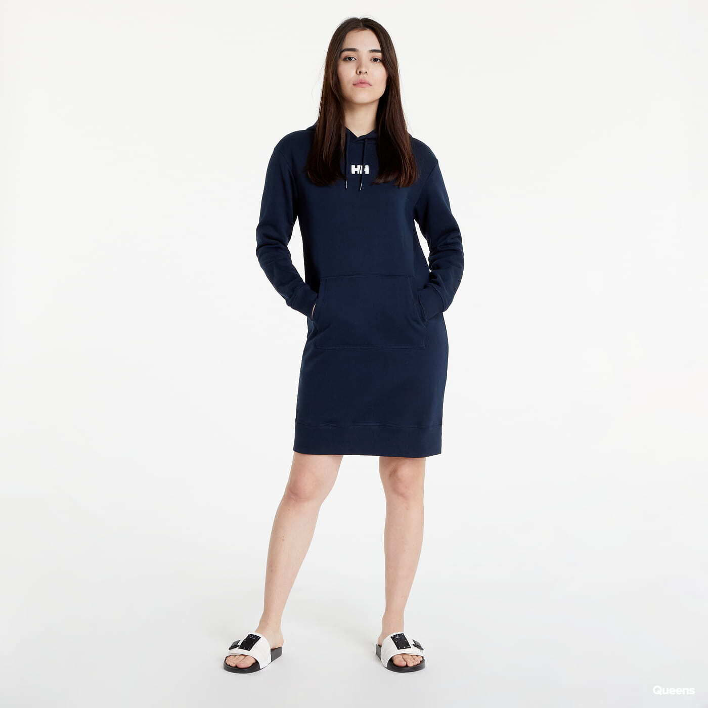 Kleitas Helly Hansen Active Hoodie Dress navy
