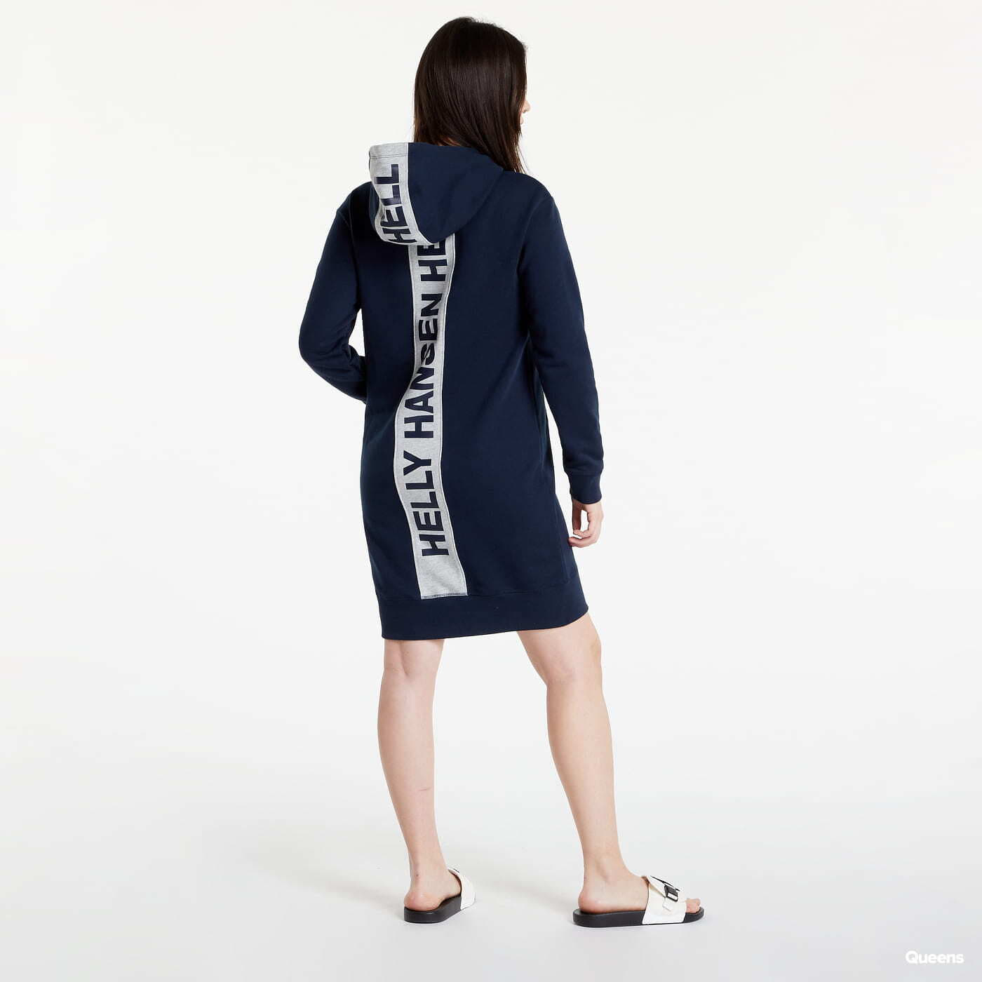 Kleitas Helly Hansen Active Hoodie Dress navy