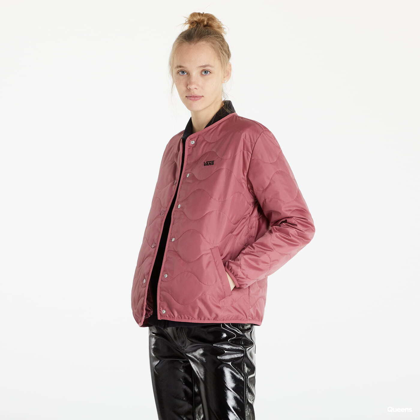 Jaket vans navy pink outlet