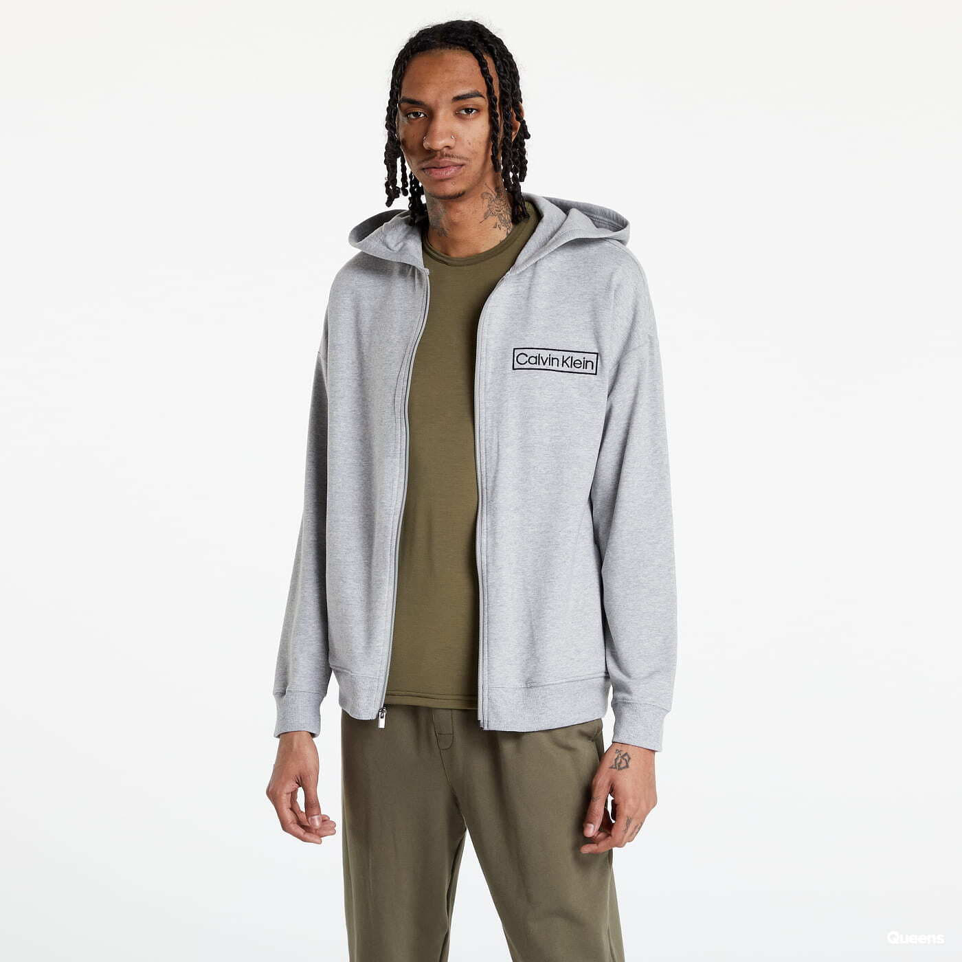 Sweatshirts Calvin Klein Reimagined Heritage Full Zip Hoodie Grey
