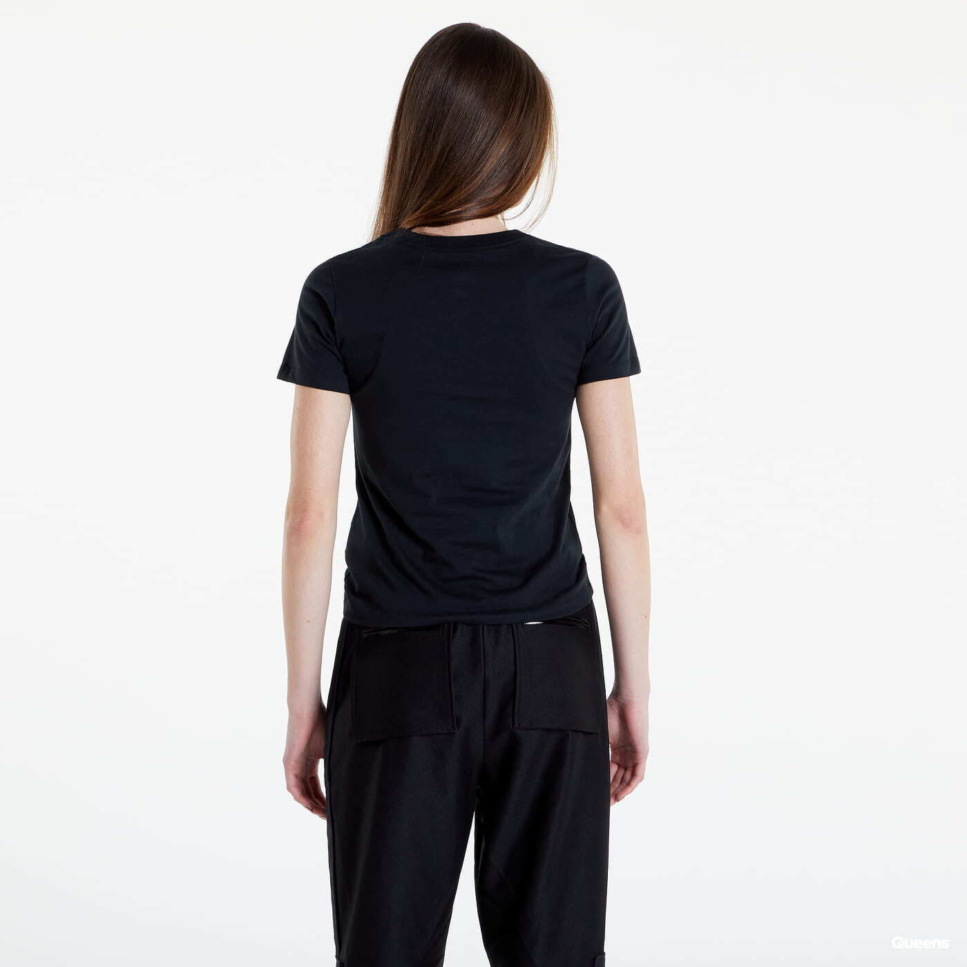 Tricouri Converse Floral Logo Graphic Tee Black