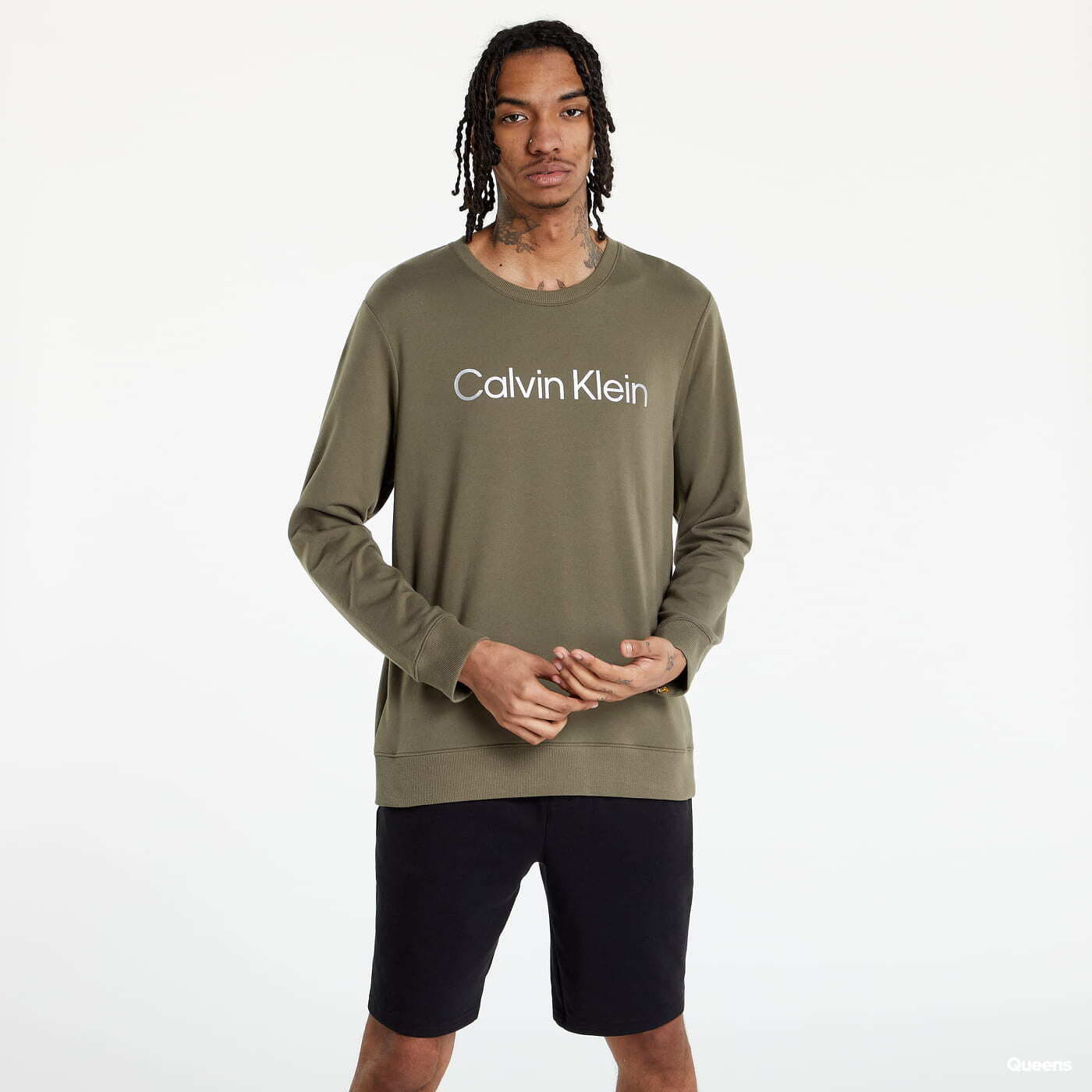 Mikiny a svetry Calvin Klein Logo Tee Canyon Coral