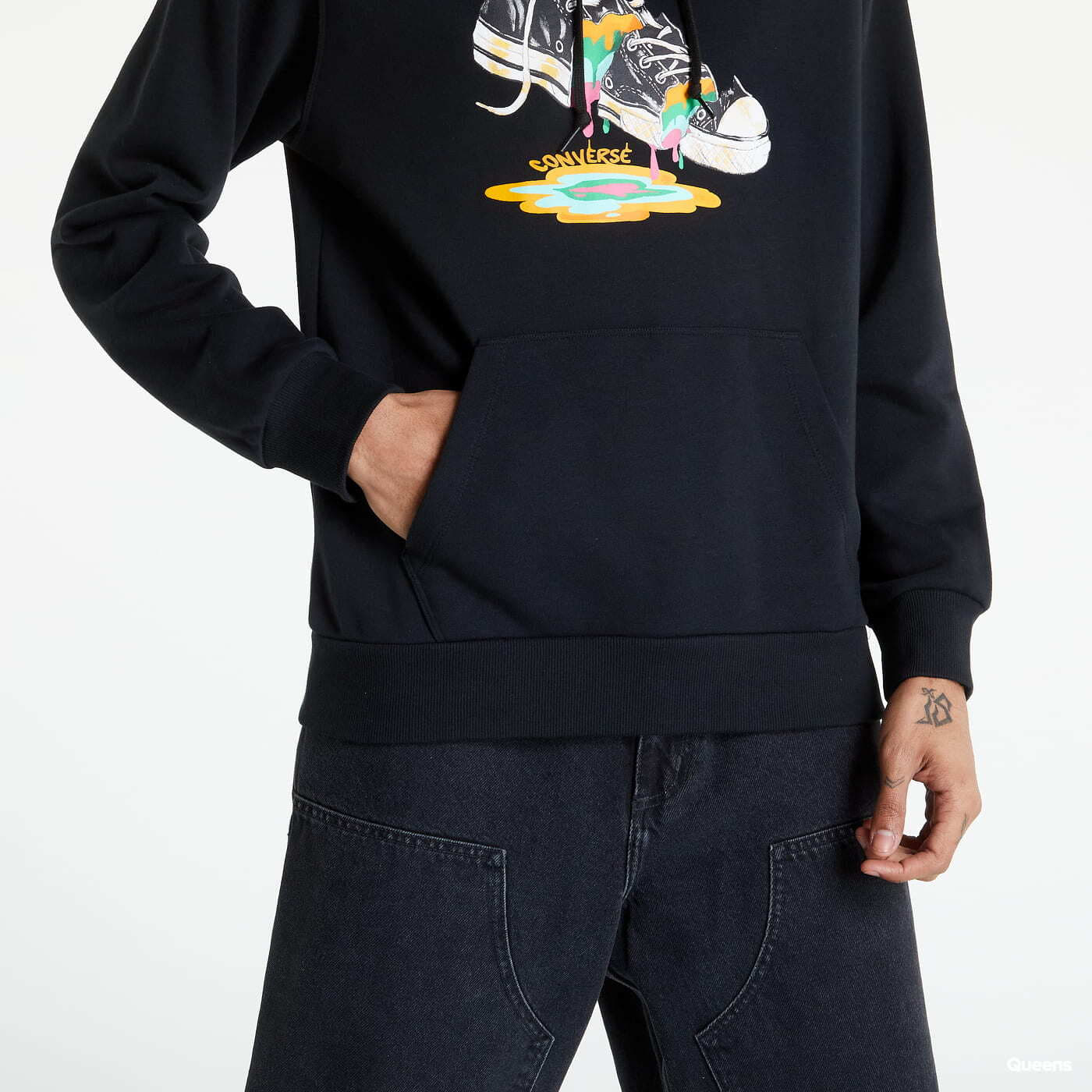Nike paint drip hoodie clearance