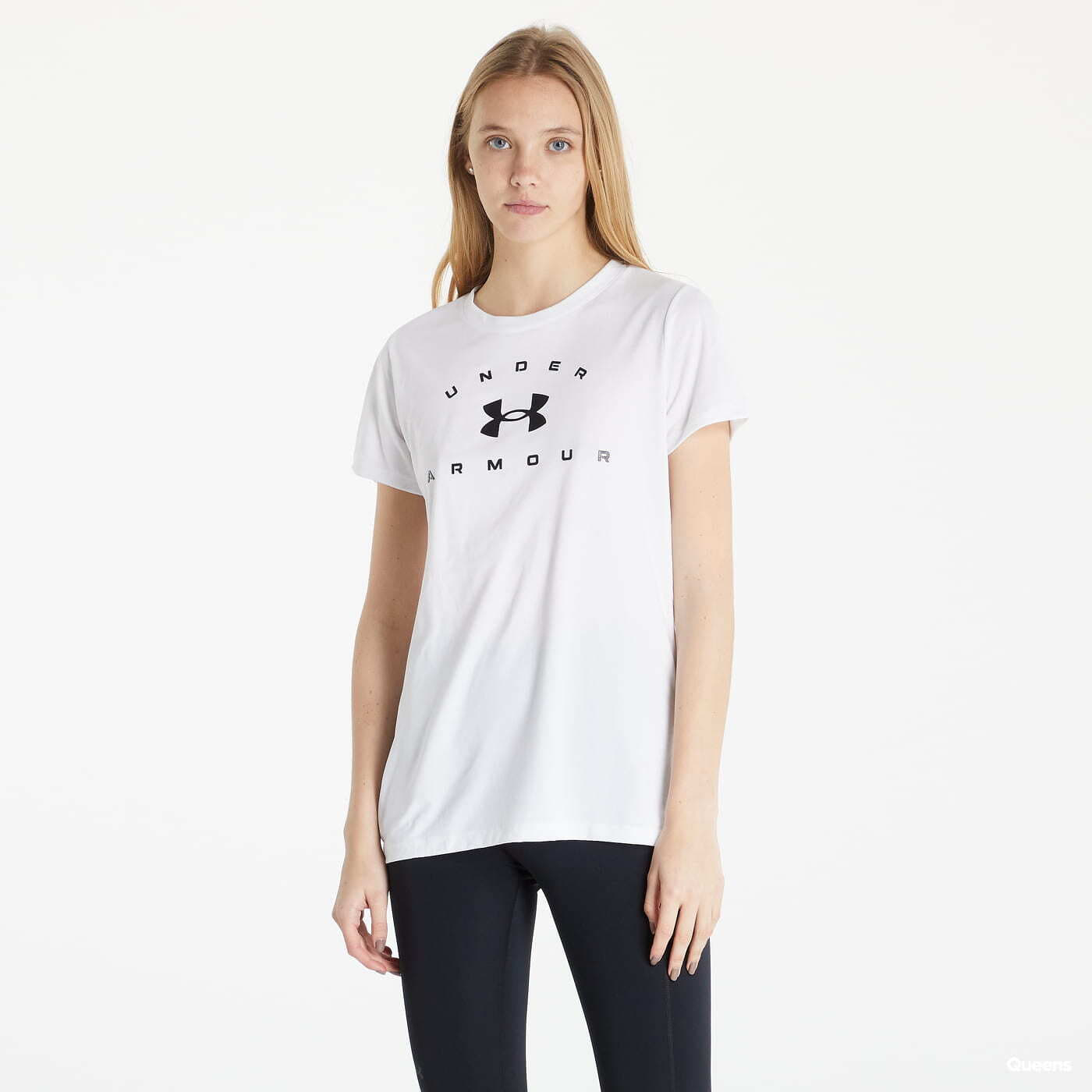 T-shirts Under Armour Tech Solid Logo Arch SSC White