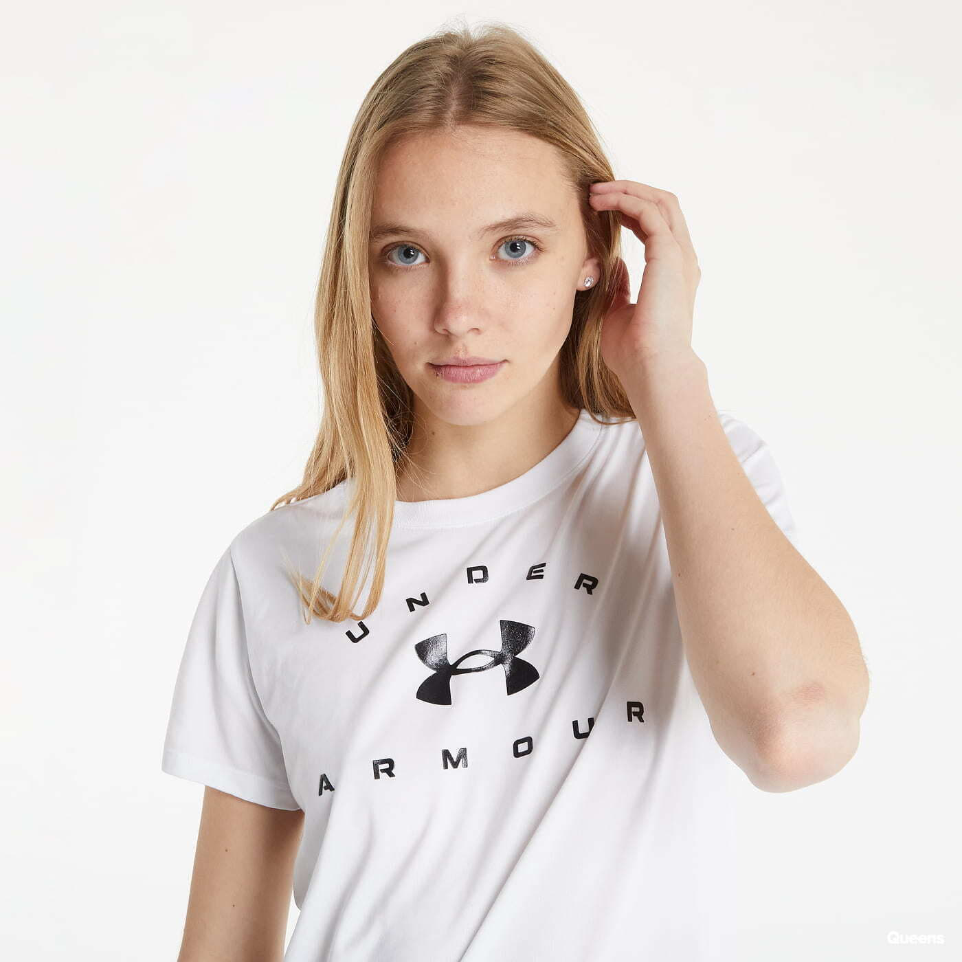 T-shirts Under Armour Tech Solid Logo Arch SSC White