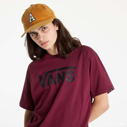 Vans burgundy t shirt cheap