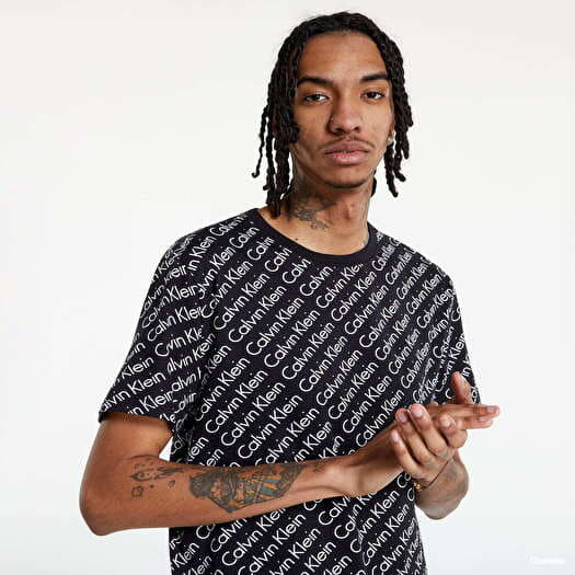 Black and white calvin klein shirt hot sale