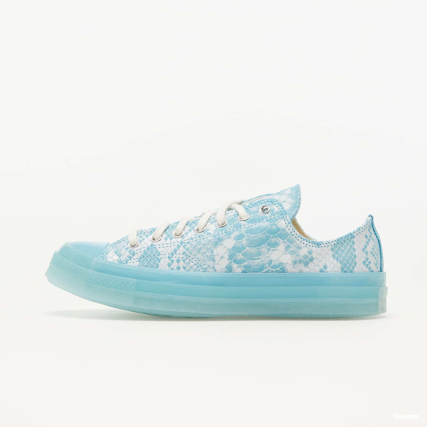 Încălțăminte și sneakerși pentru bărbați Converse Converse x Golf Wang Chuck 70 OX Vintage White/ Blue Topaz/ Black