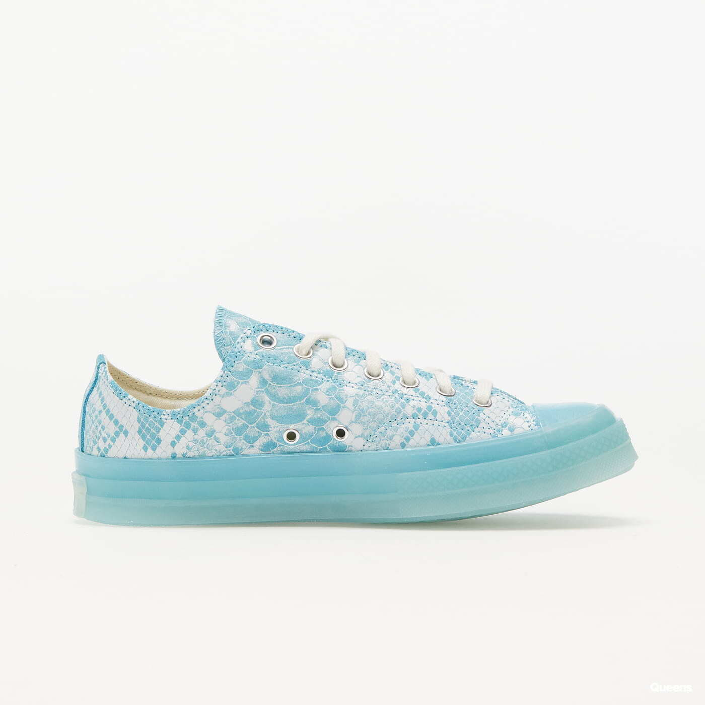 Încălțăminte și sneakerși pentru bărbați Converse Converse x Golf Wang Chuck 70 OX Vintage White/ Blue Topaz/ Black