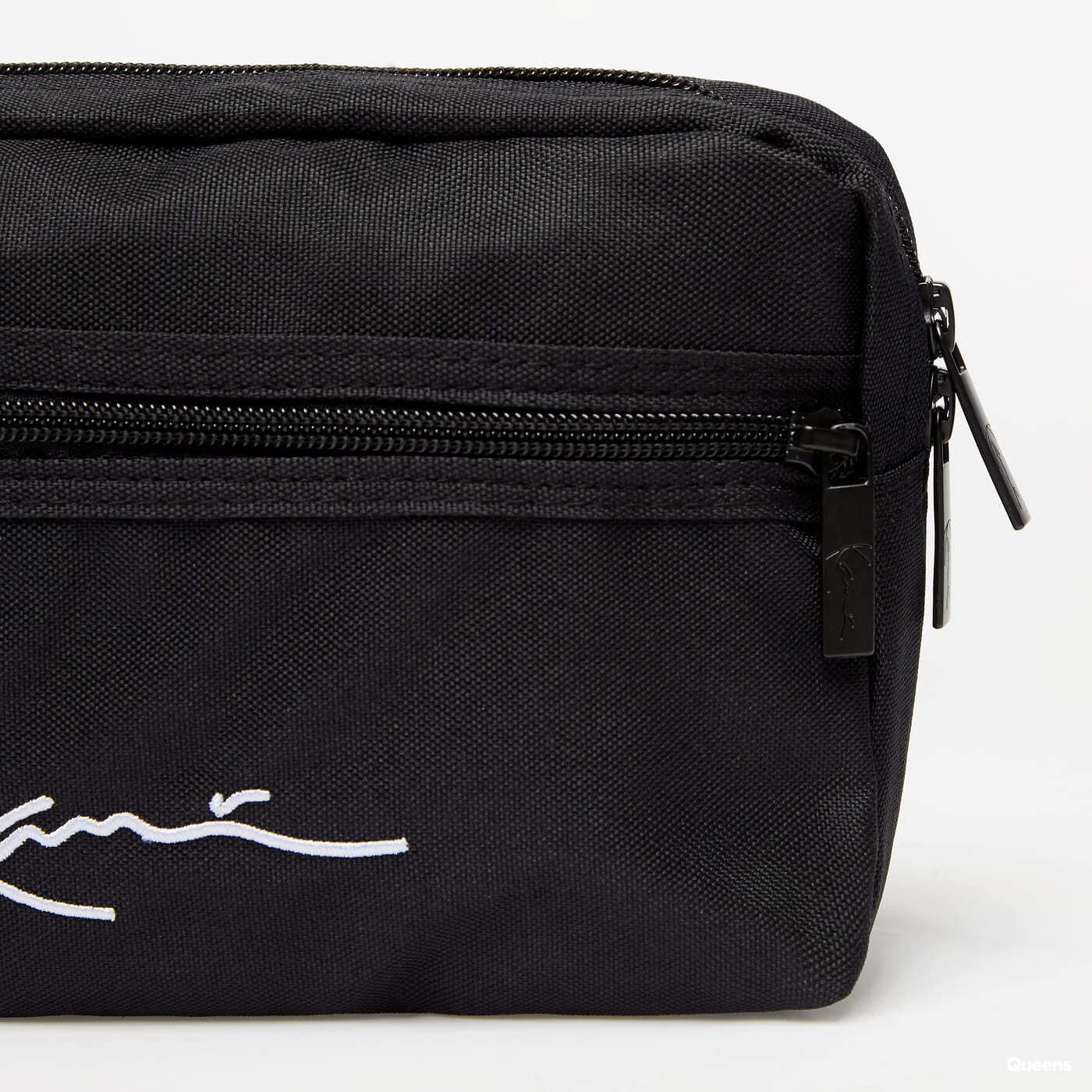 Accessories Karl Kani Signature Tape Hip Bag Black White Queens