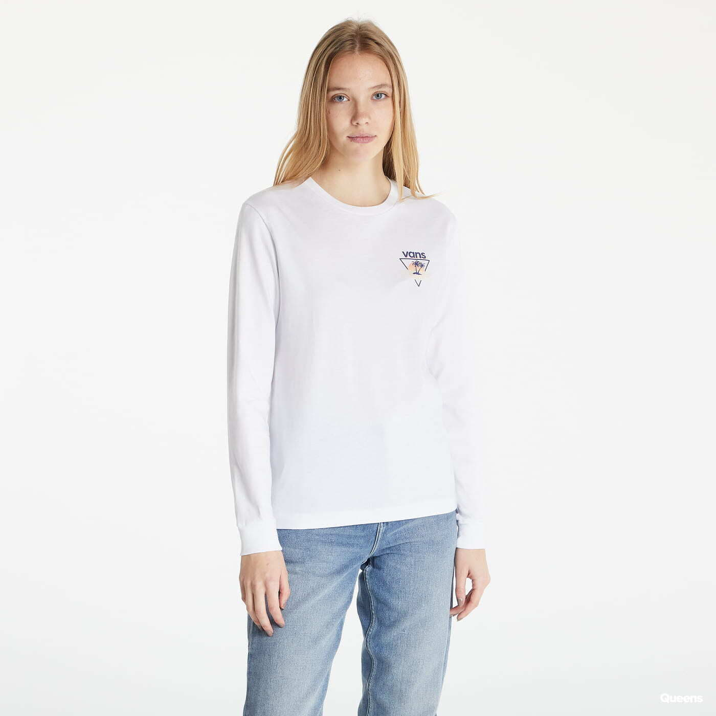 T-Shirts Vans Longsleeve Boyfriend White