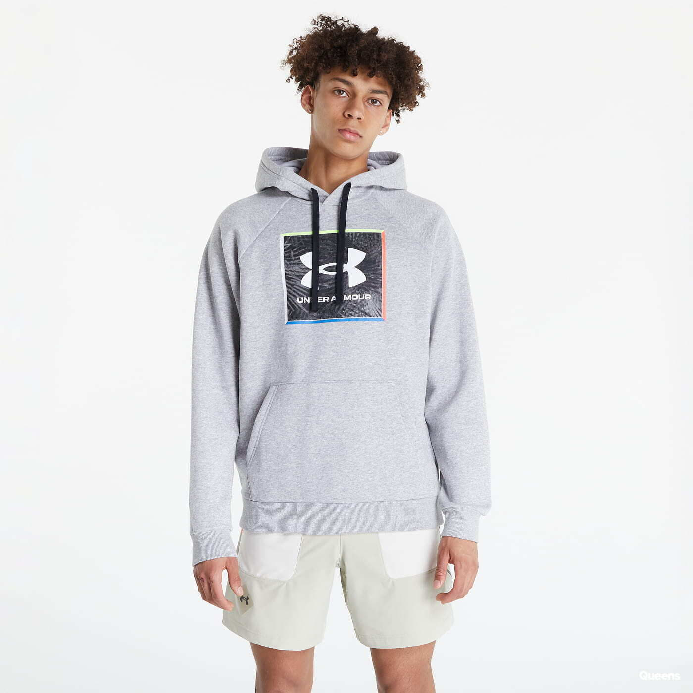 Hanorace Under Armour UA Rival Flc Graphic Hoodie Grey