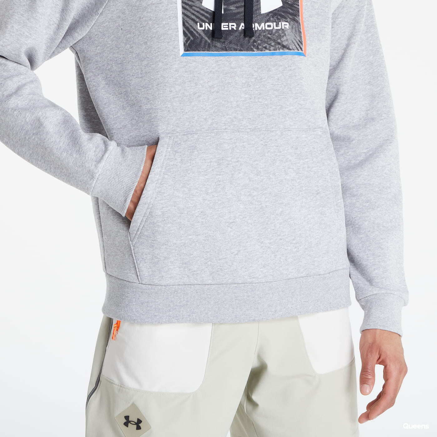 Hanorace Under Armour UA Rival Flc Graphic Hoodie Grey