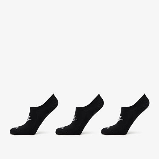 Nike Everyday Plus Cushioned Footie Socks Black/ White