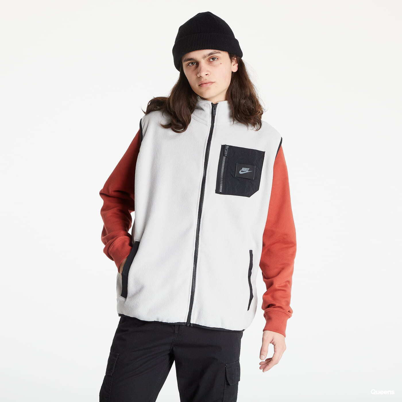 Westen Nike Polar Fleece Vest Grey/ Black