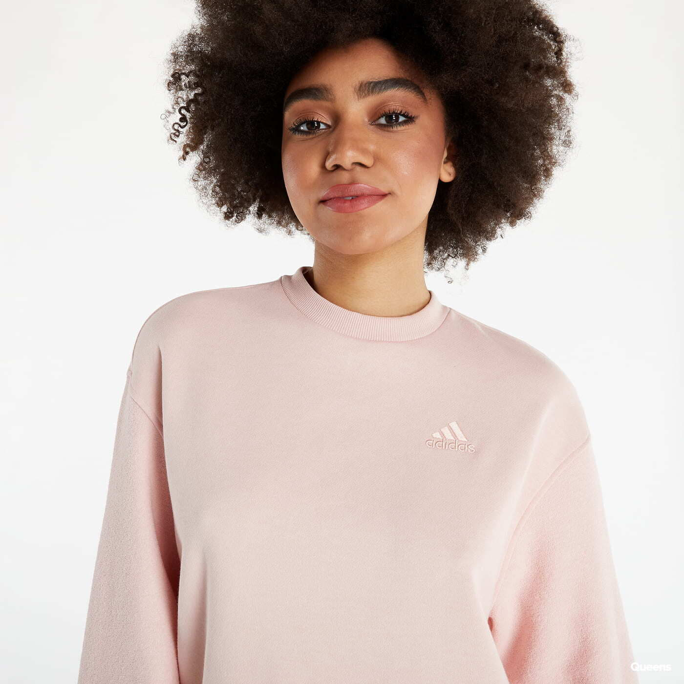 Kjoler adidas Fleece Dress Pink