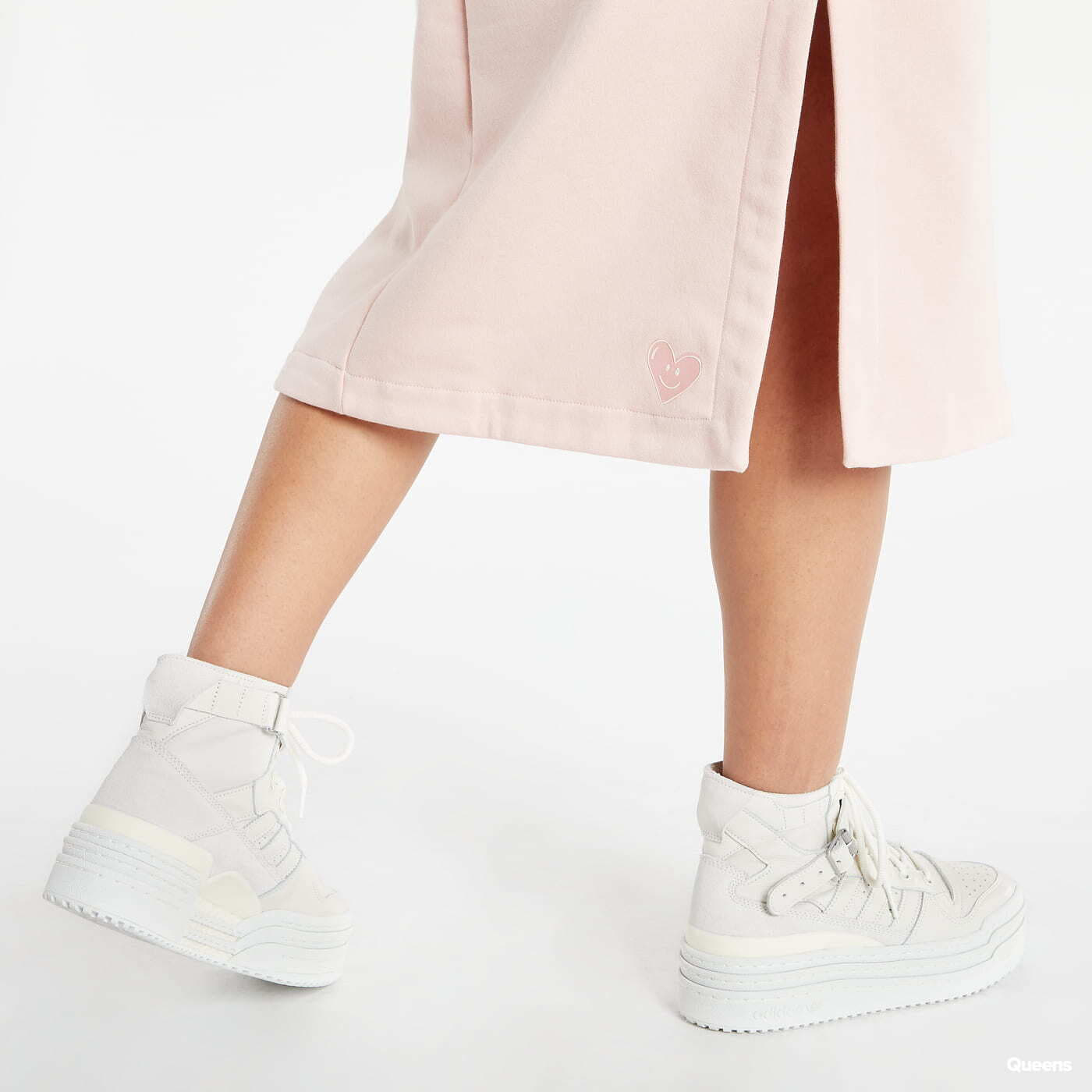 Kjoler adidas Fleece Dress Pink