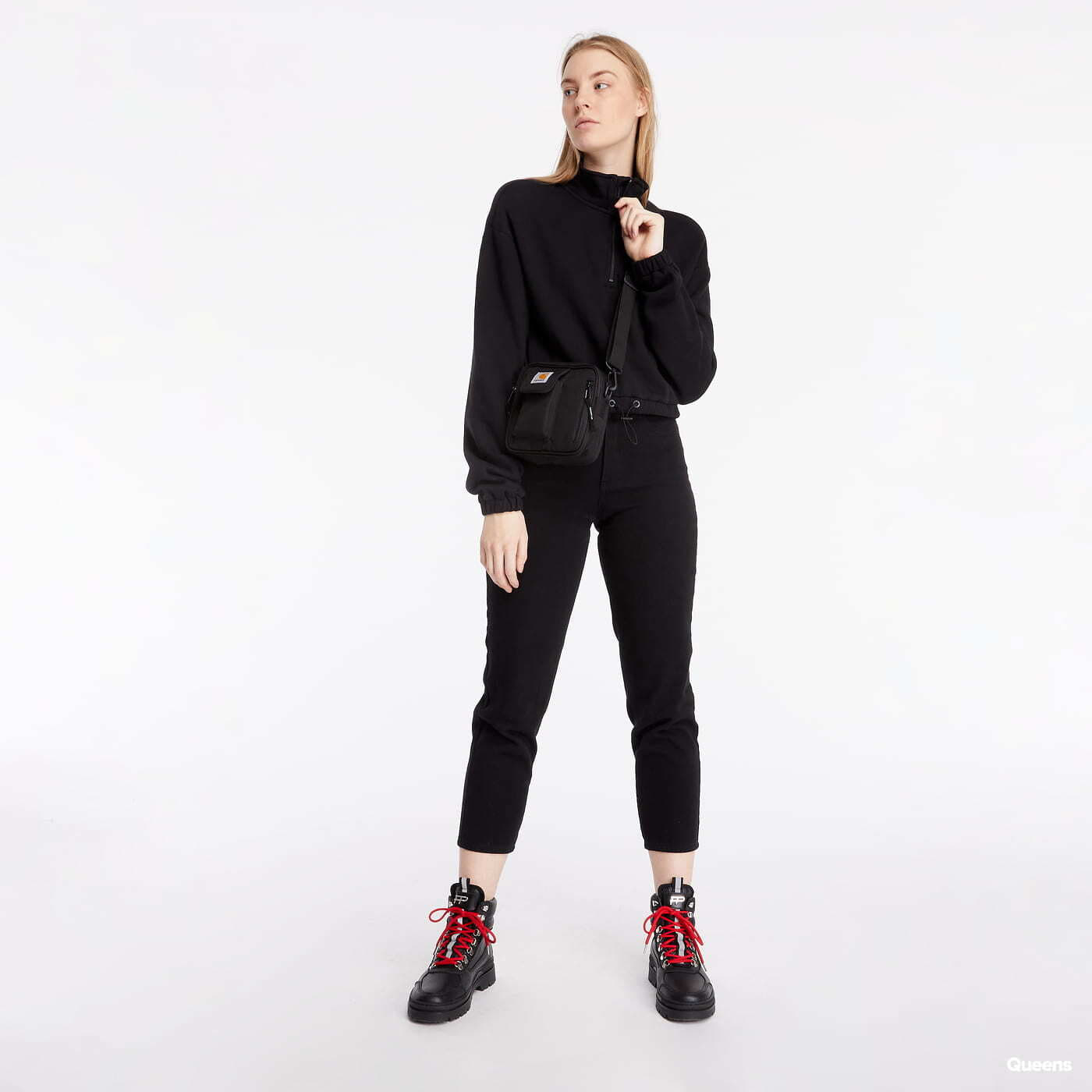 Sweatshirts et pulls Vans Left Chest Half Zip Fleece Black