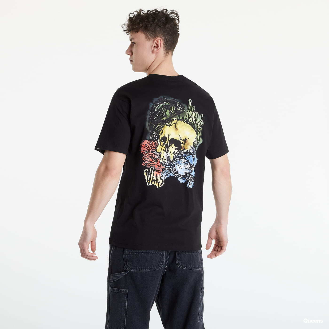 T-shirts Vans Bottom Feeder SS Tee černé