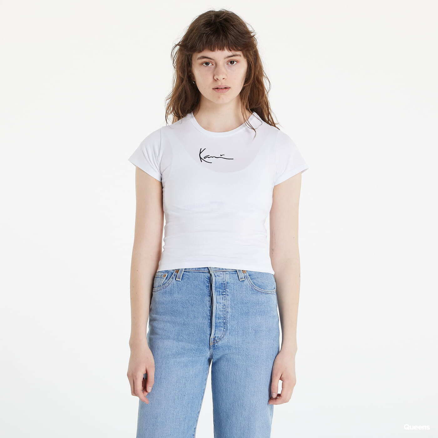 T-Shirts Karl Kani Small Signature Short Tee White