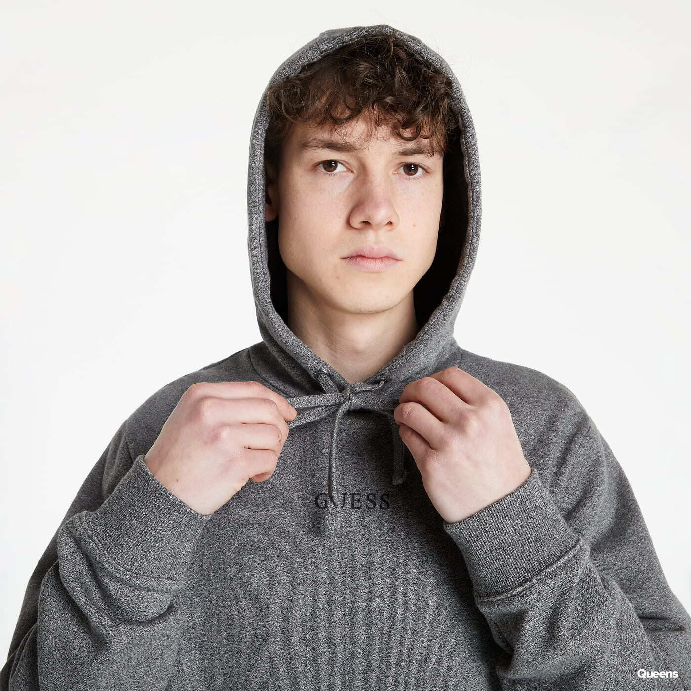 Hoodies and sweatshirts GUESS Logo Hooded Brand Grey Queens