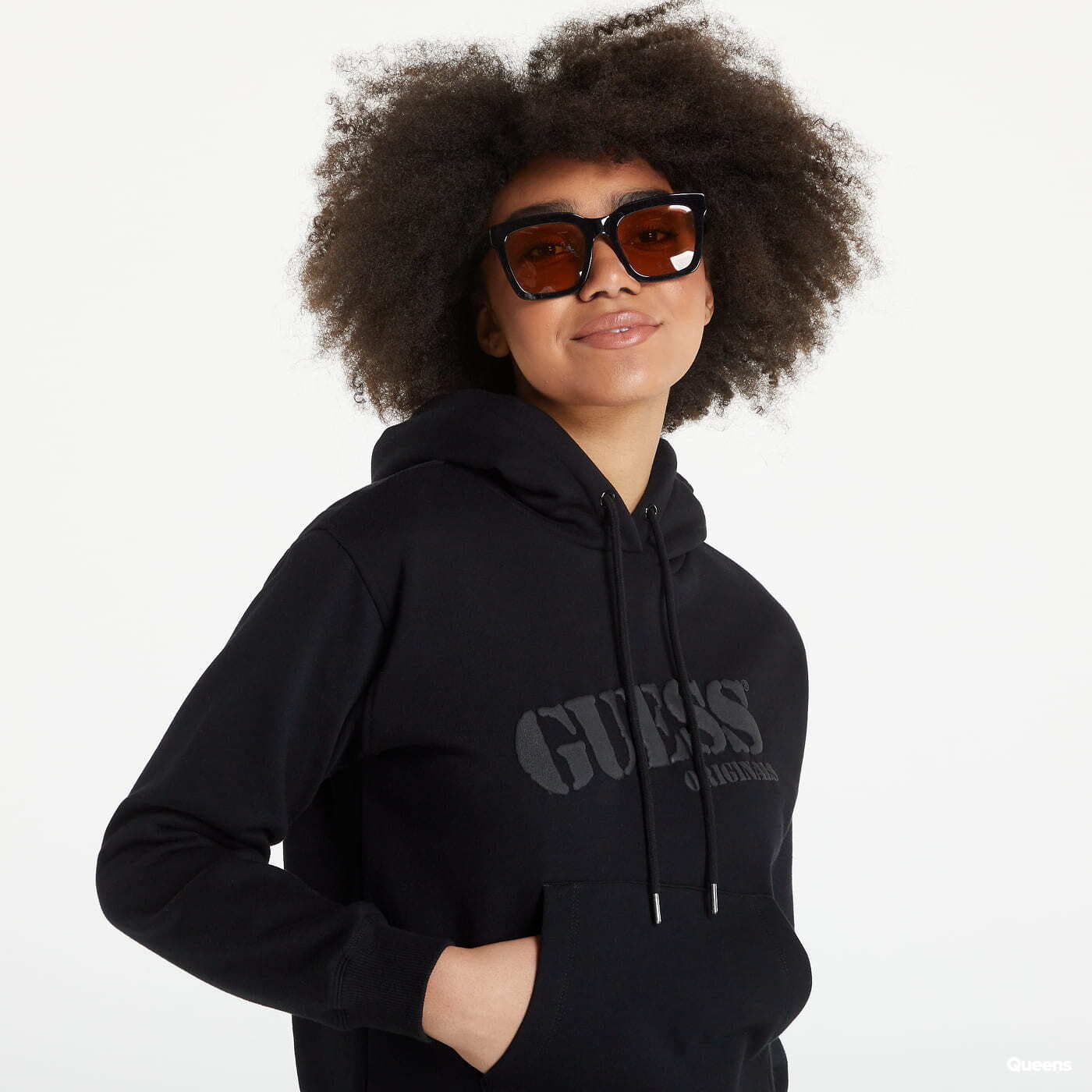 Sweatshirts GUESS Hooded Sweatshirt Black Queens