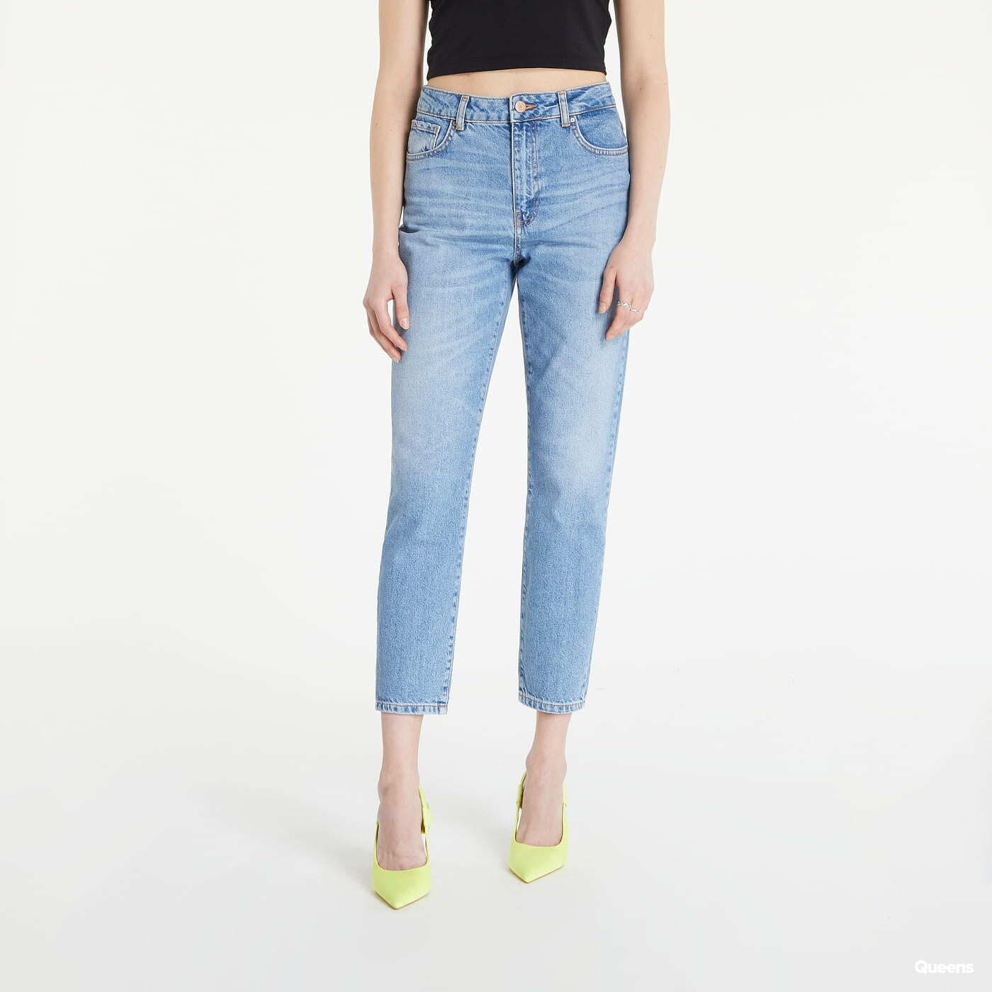 Дънки Noisy May Nmisabel High Waisted Mom Jeans Blue