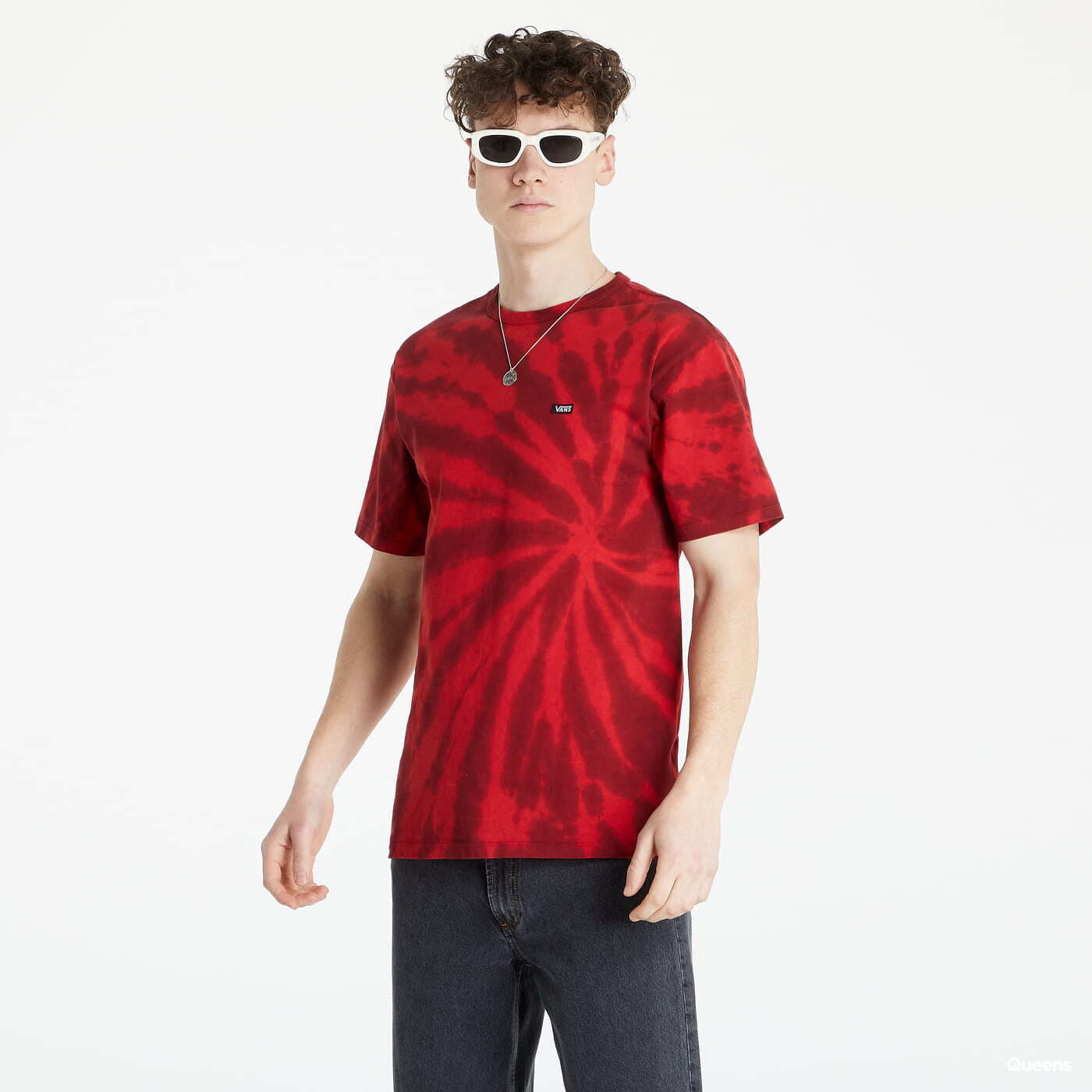 Vans red tie dye hot sale