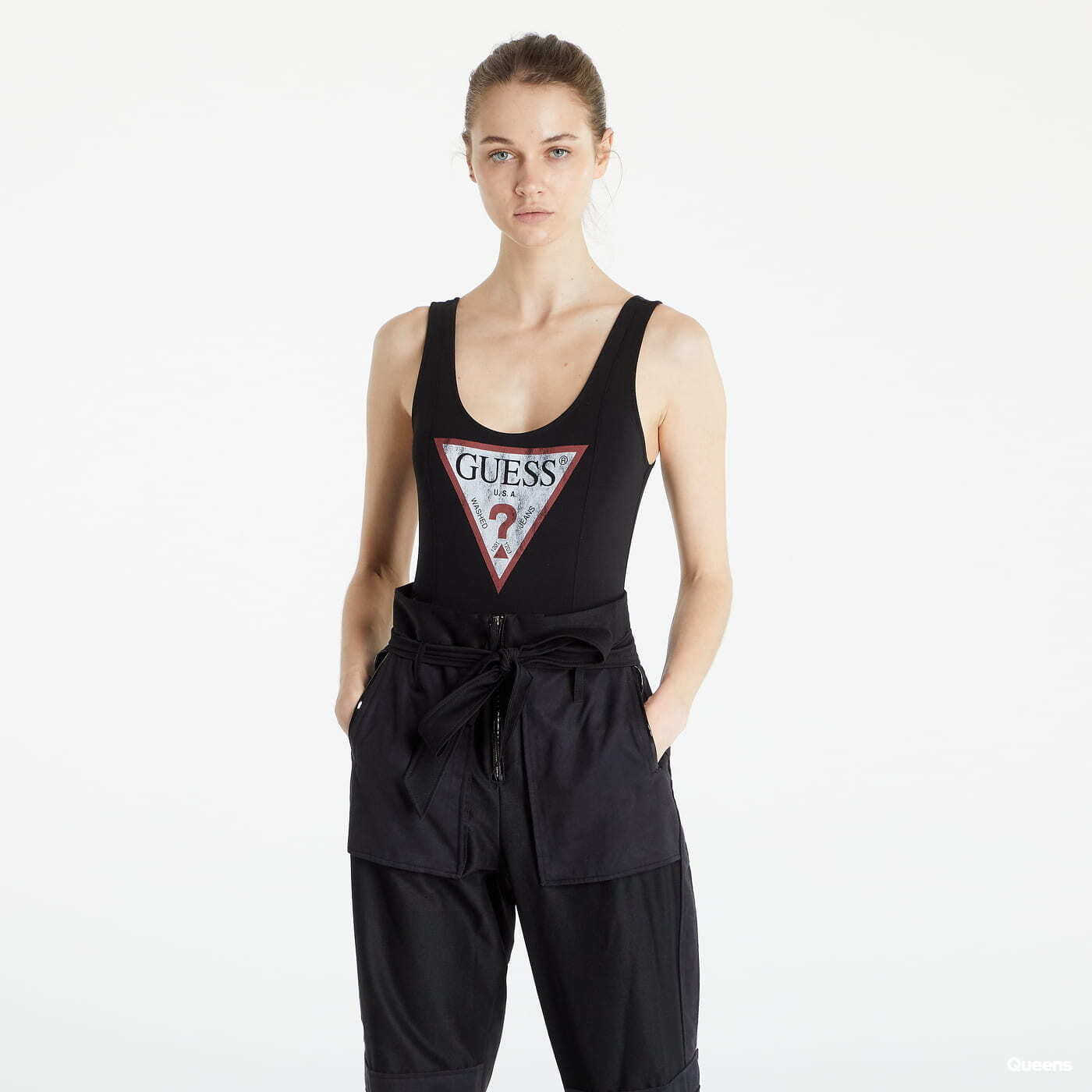 Body GUESS Body with front logo Black