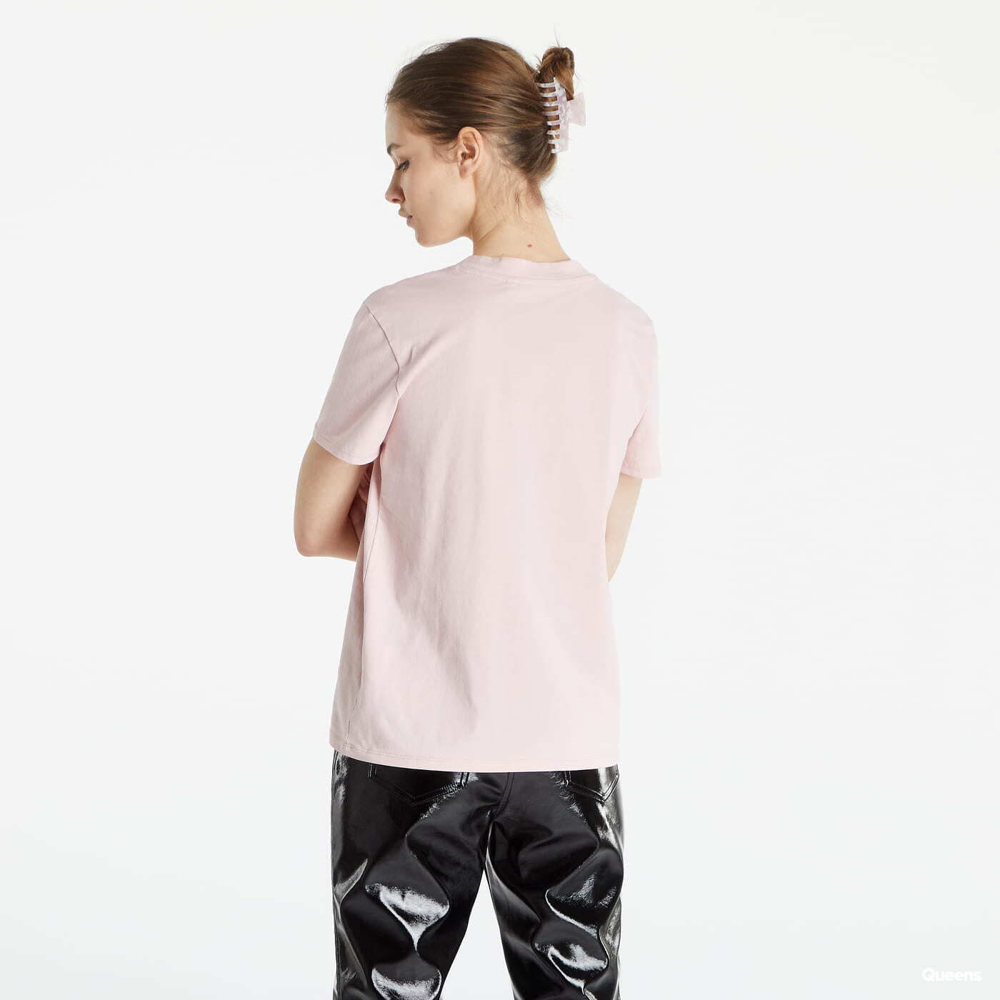 T-Shirts GUESS Triangle Logo Tee Pink