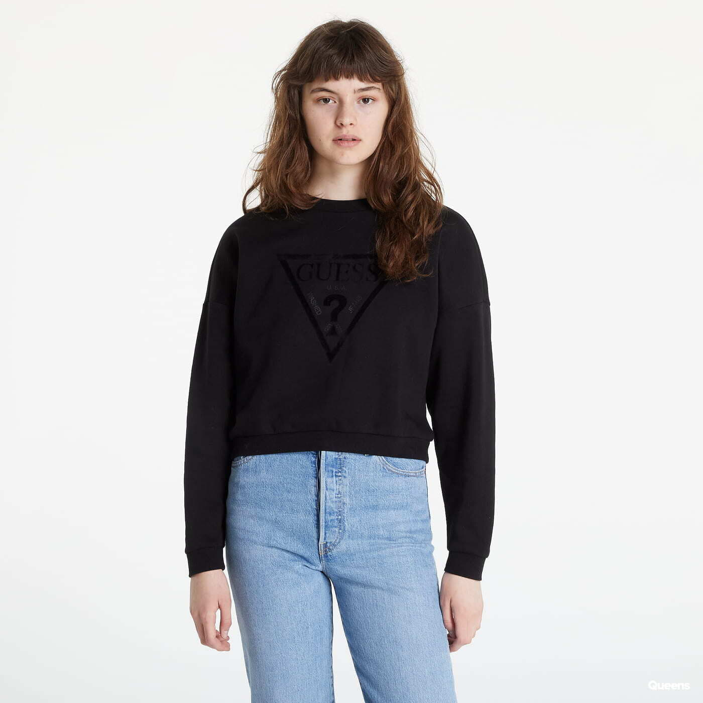 Guess black 2025 sweatshirt
