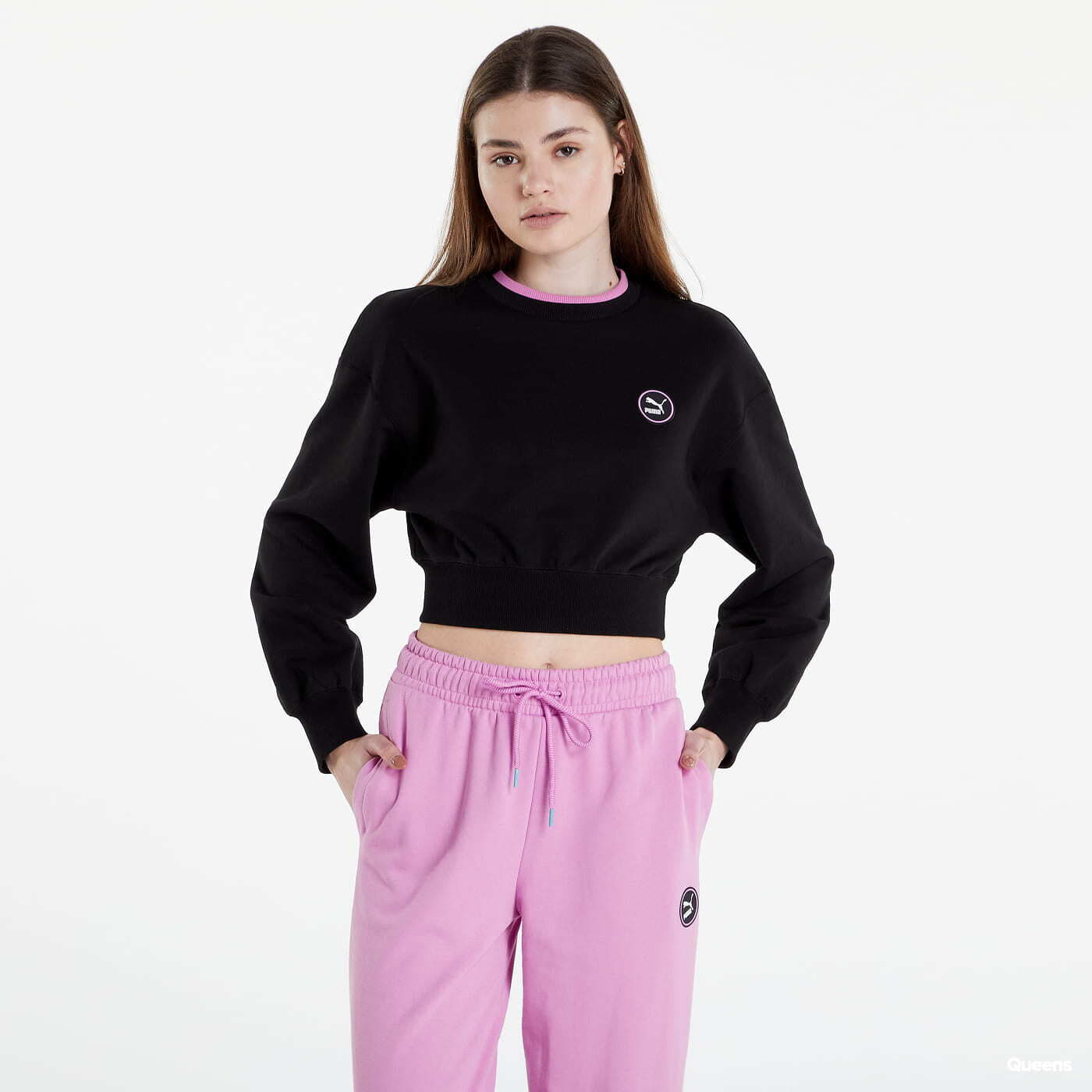 Mikinas ar kapuci un sporta krekli Puma SWxP Crew Black