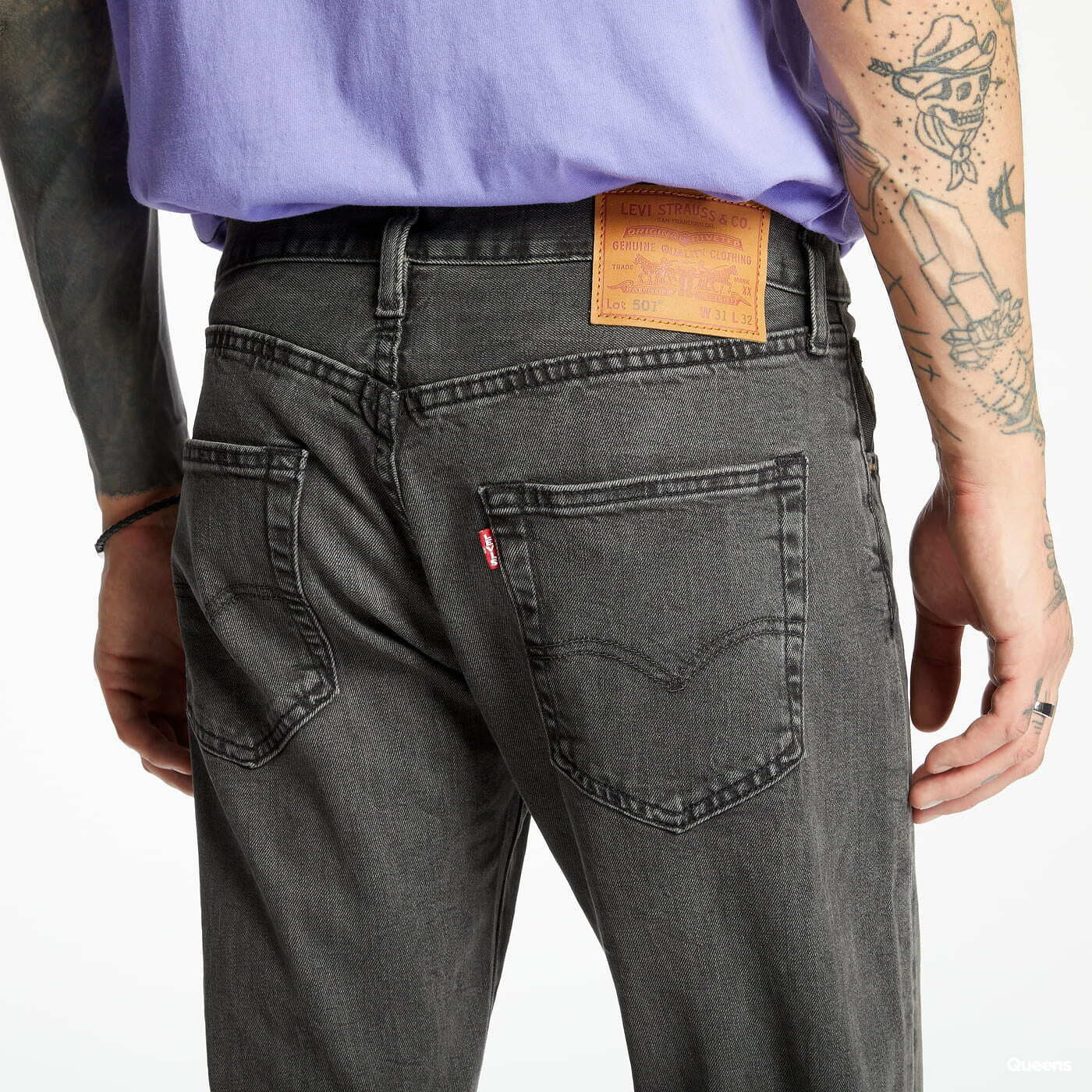 Mens grey levis 501 online