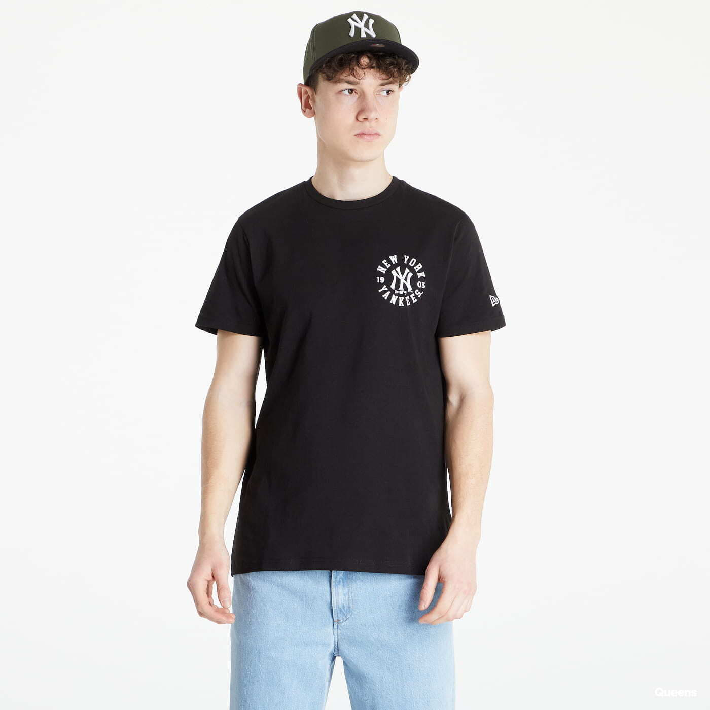 New era Los Angeles Dodgers League Essentials Cf Short Sleeve T-Shirt Black