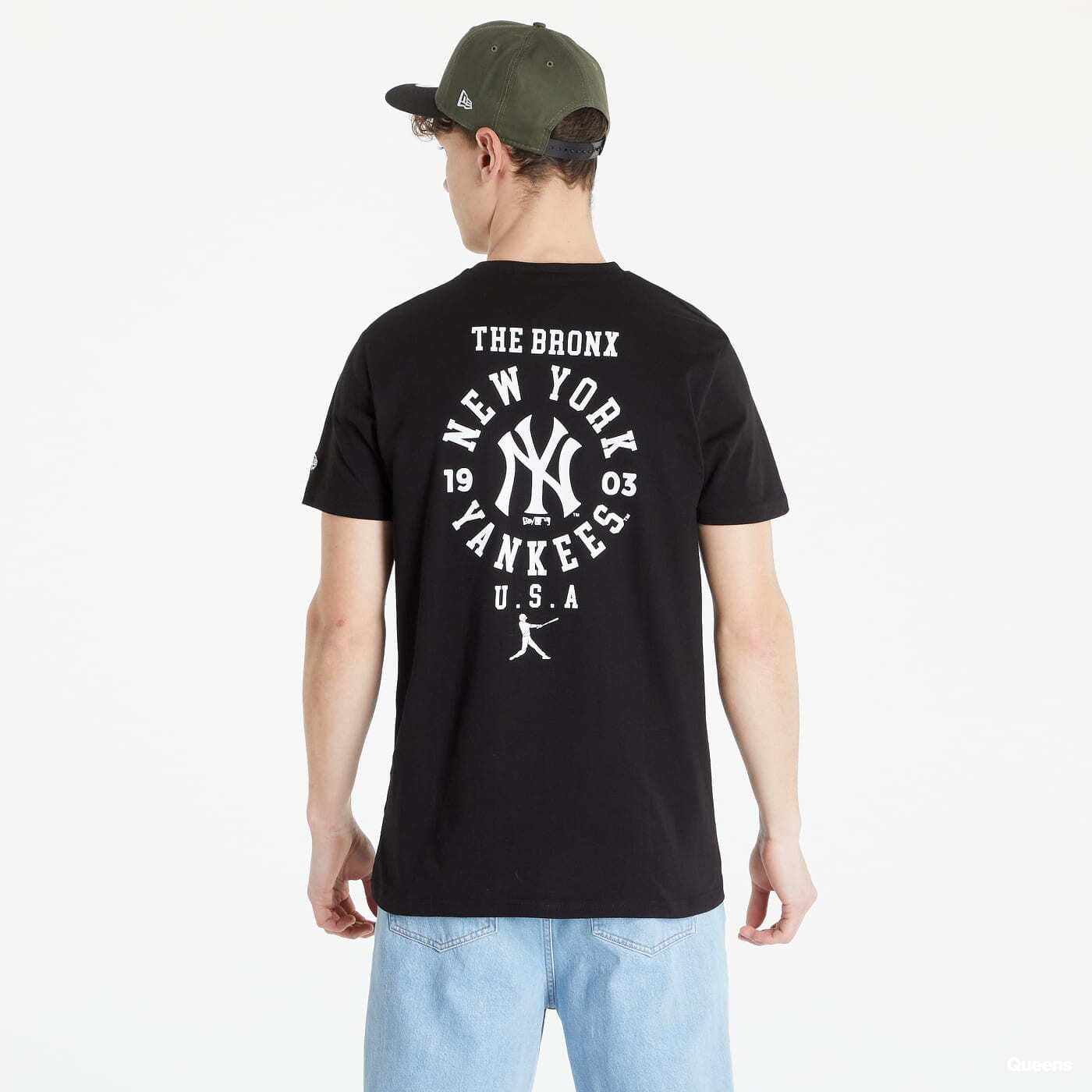 Trička New Era MLB Wordmark Grafic Tee New York Yankees Černé